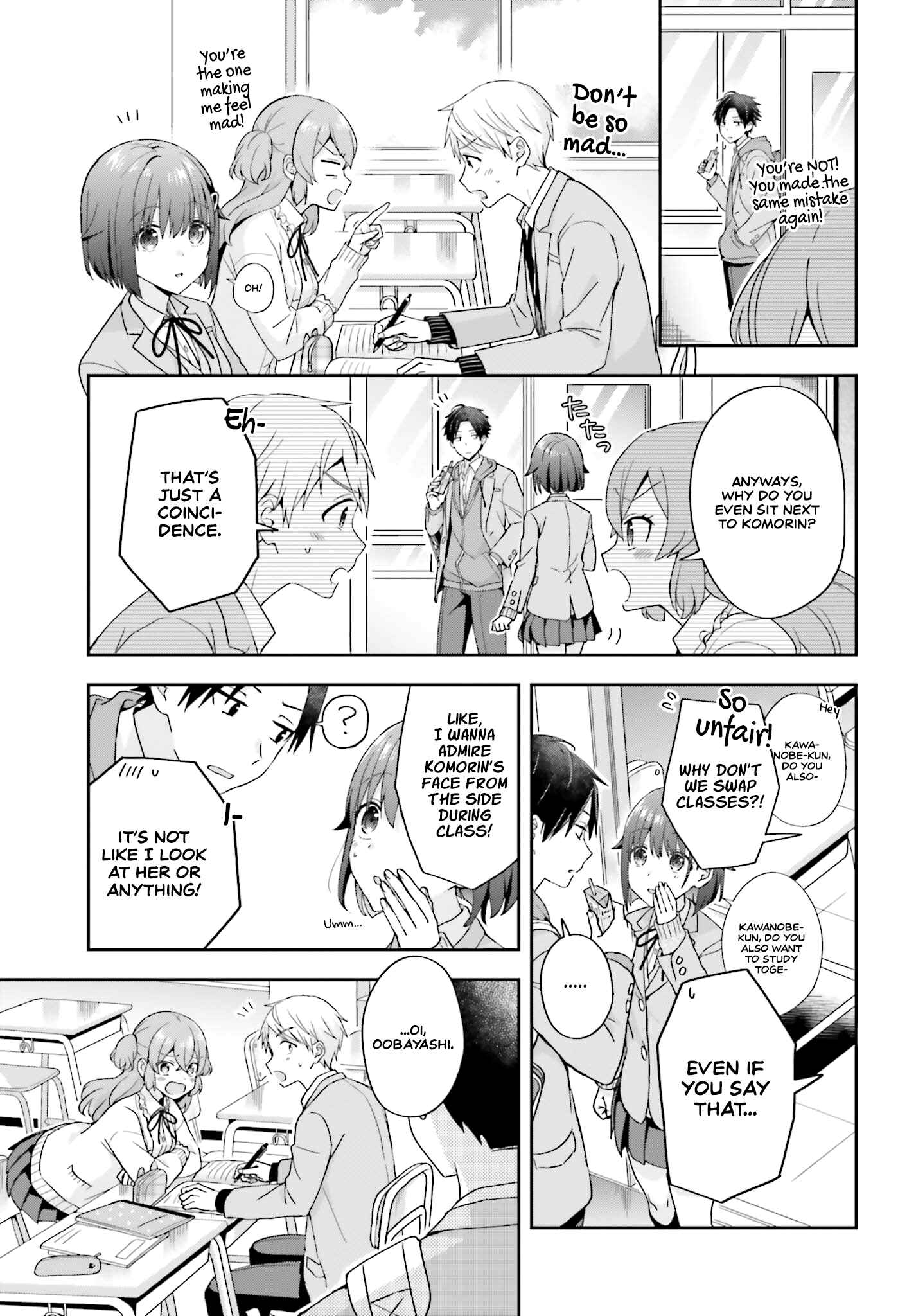 Page 3 Chapter 17 Koe no Chiisai Komori-san to Kusodeka Oogoe no Oobayashi-kun