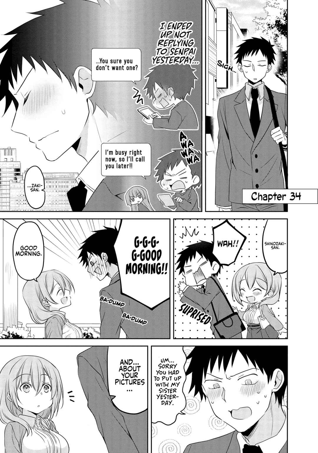Page 1 Chapter 34 Uchi no Kaisha no Chiisai Senpai no Hanashi