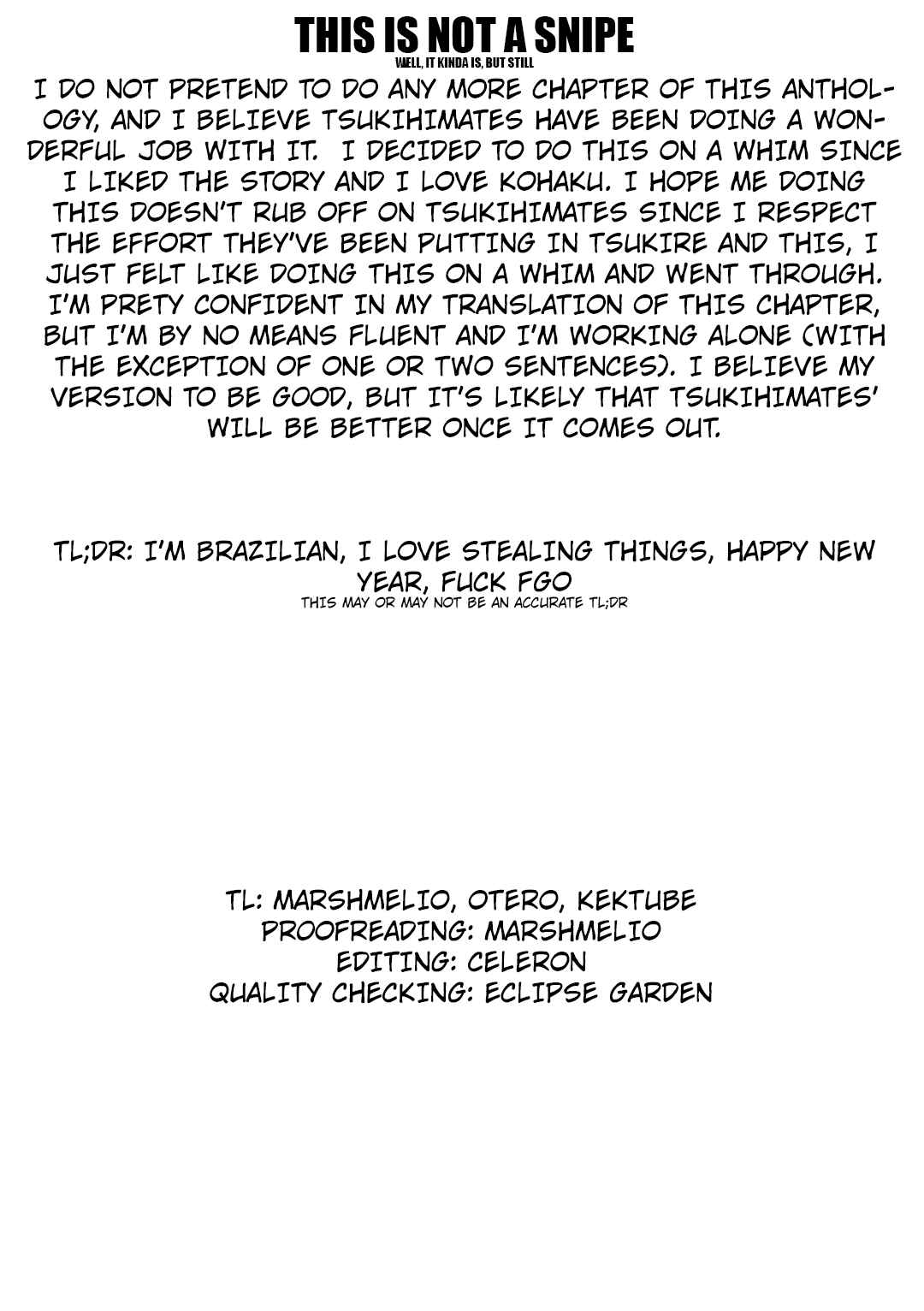 Page 1 Chapter 11 Tsukihime -A piece of blue glass moon- Comic Anthology