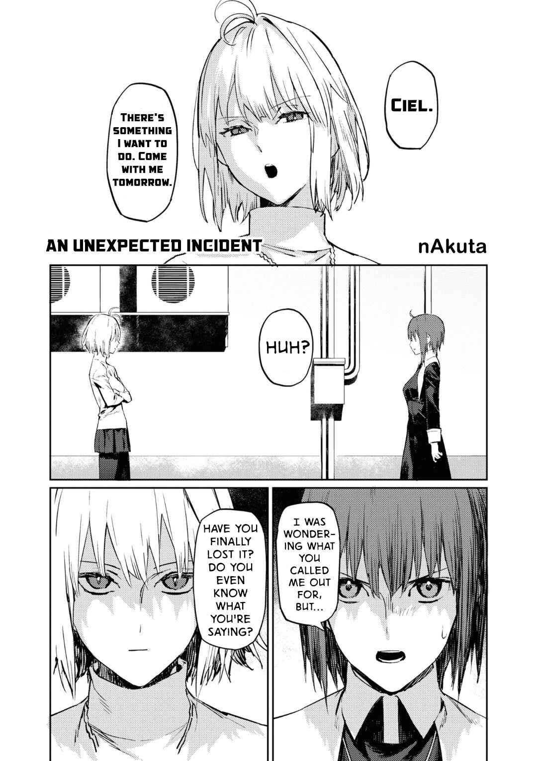 Page 1 Chapter 2 Tsukihime -A piece of blue glass moon- Comic Anthology