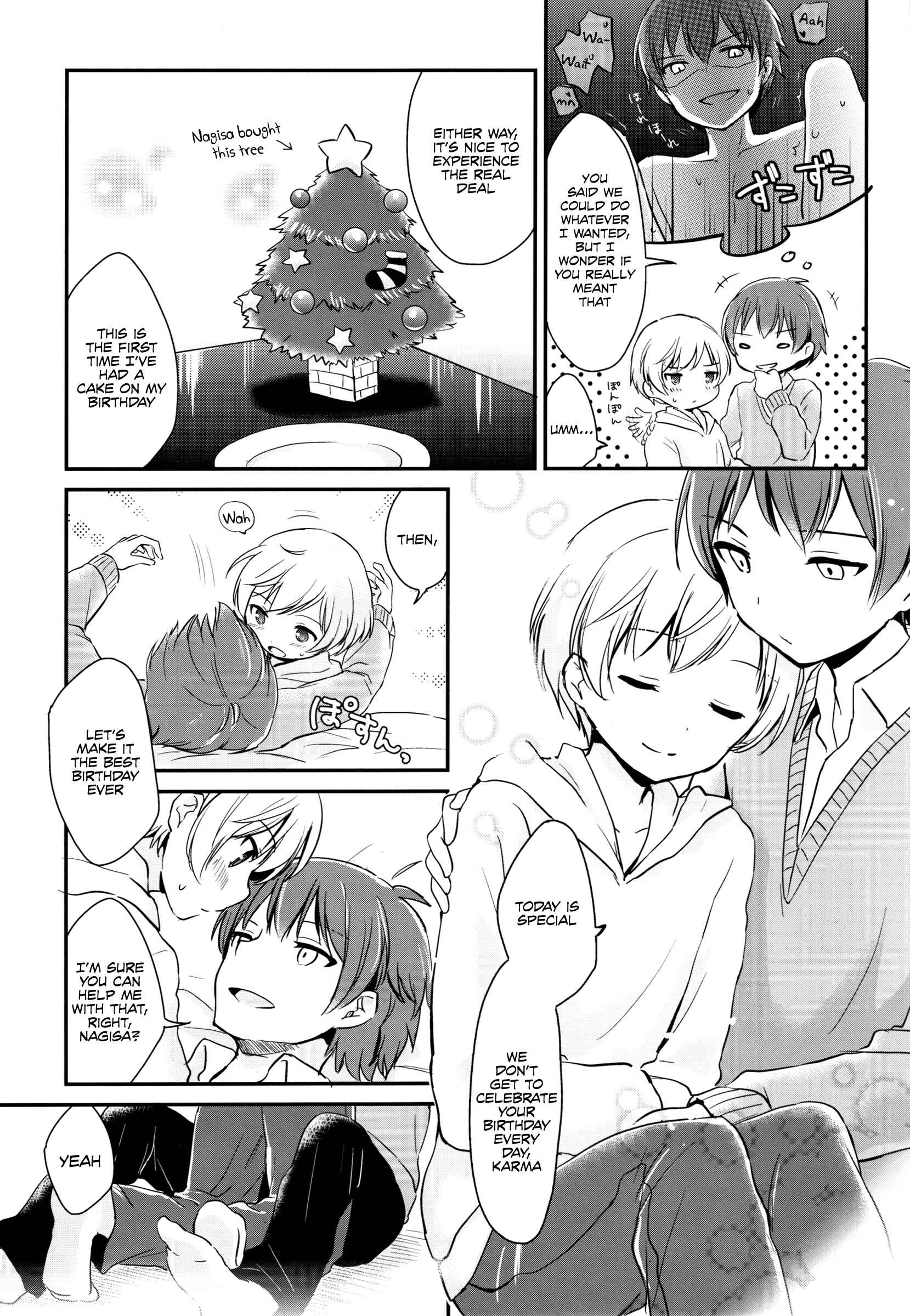 Page 4 Chapter Unknown_bae6 Ansatsu Kyoushitsu - Happy Merry Christmas Birthday (Doujinshi)