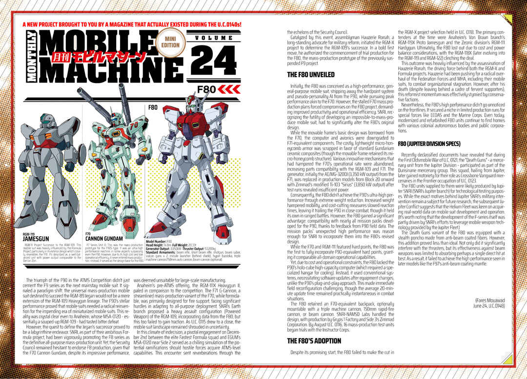 Page 32 Chapter 3 Mobile Suit Gundam F90 Cluster