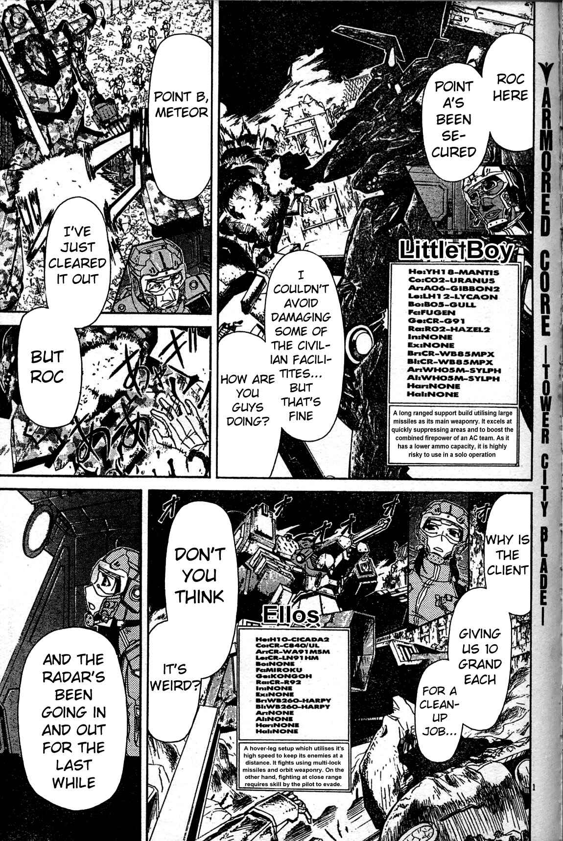 Page 1 Chapter 3 Armored Core - Tower City Blade