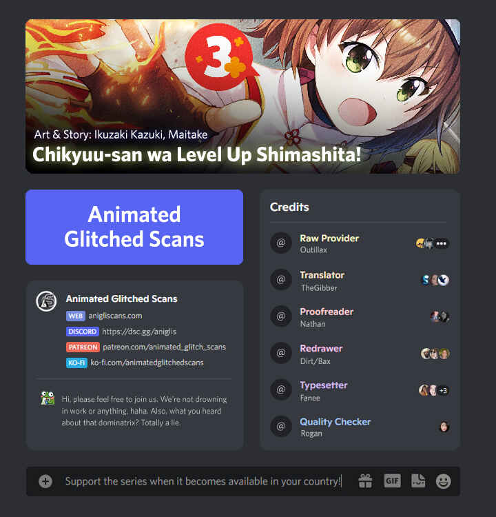 Page 1 Chapter 9 Chikyuu-san wa Level Up Shimashita!