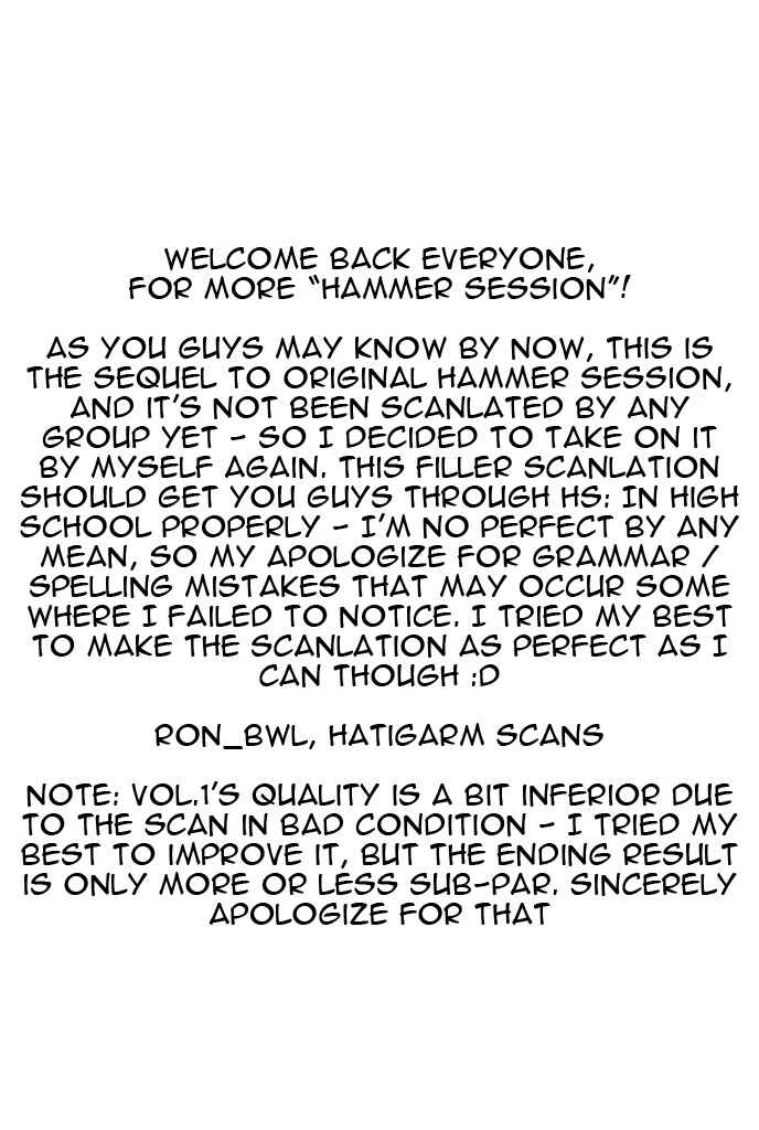 Page 2 Chapter 4 Hammer Session! In High School