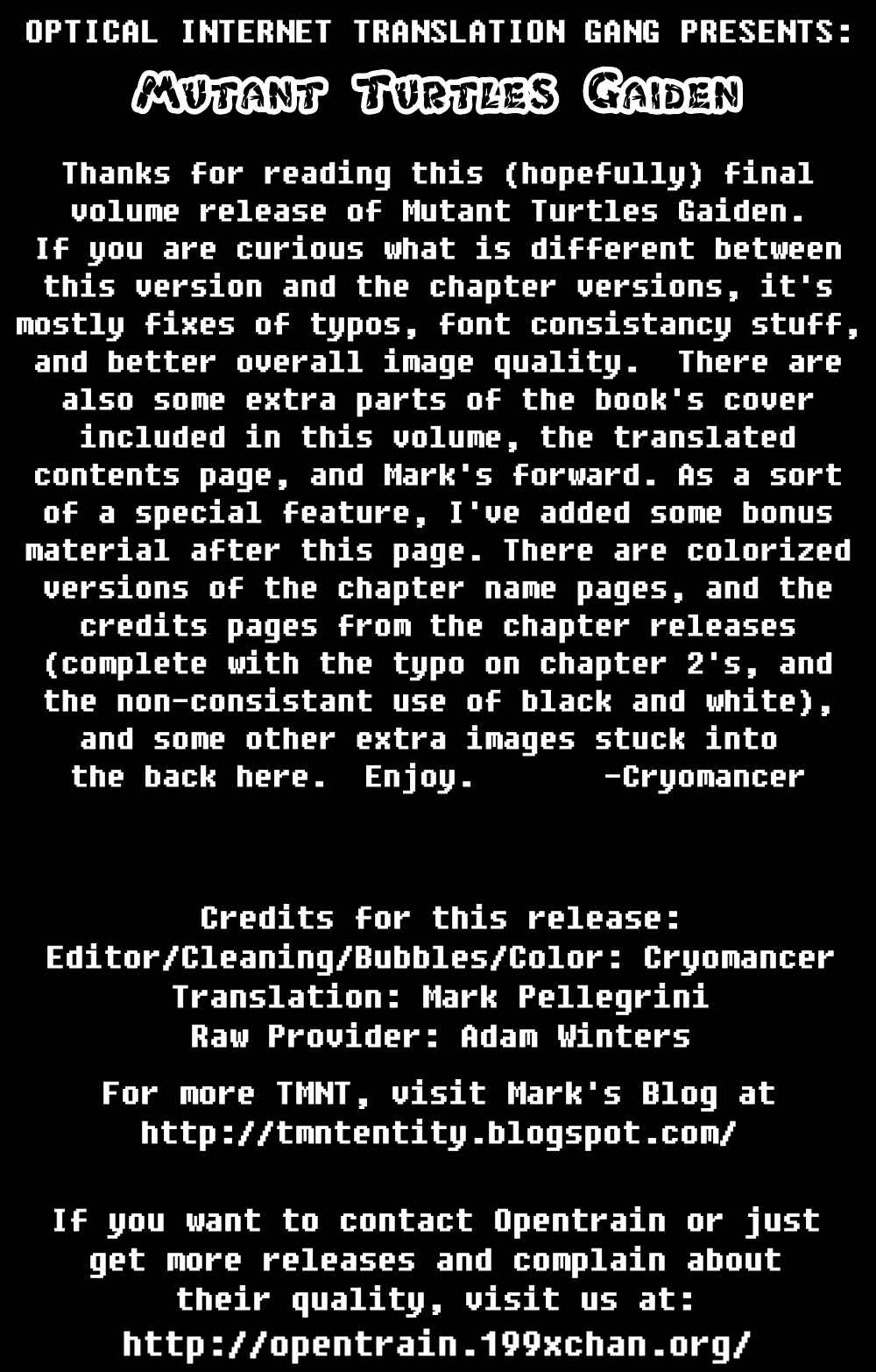 Page 4 Chapter 4.5 Mutant Turtles Gaiden