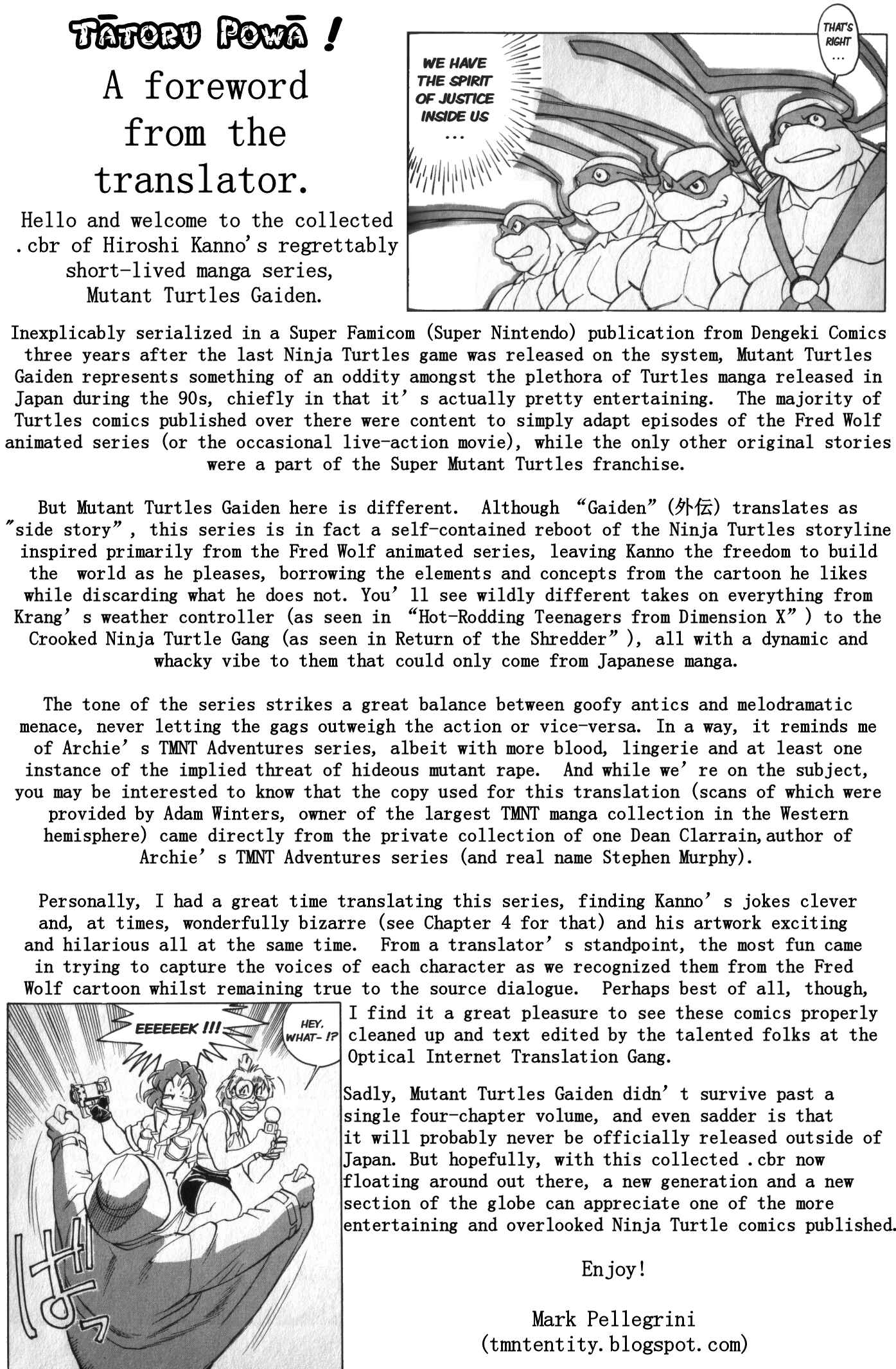 Page 3 Chapter 0 Mutant Turtles Gaiden