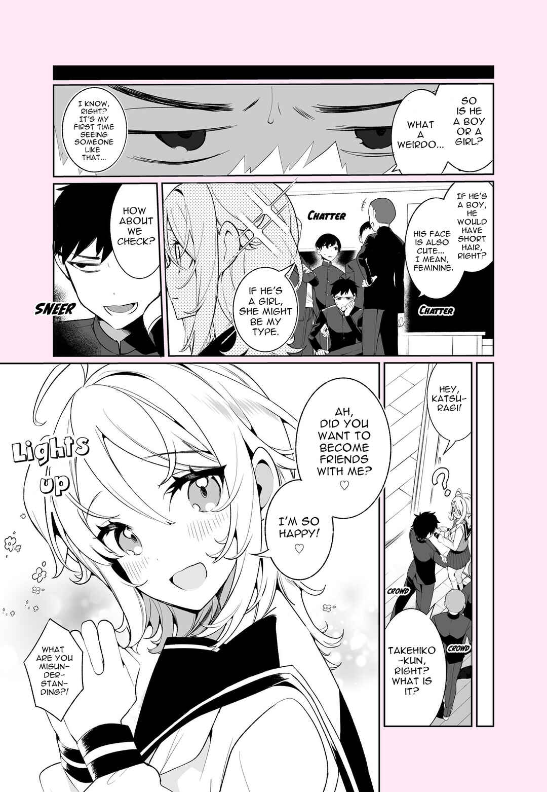 Page 2 Chapter 1 Seiheki wo Kuruwaseru, Otokonoko Musume Tenkousei ga Arawareta!