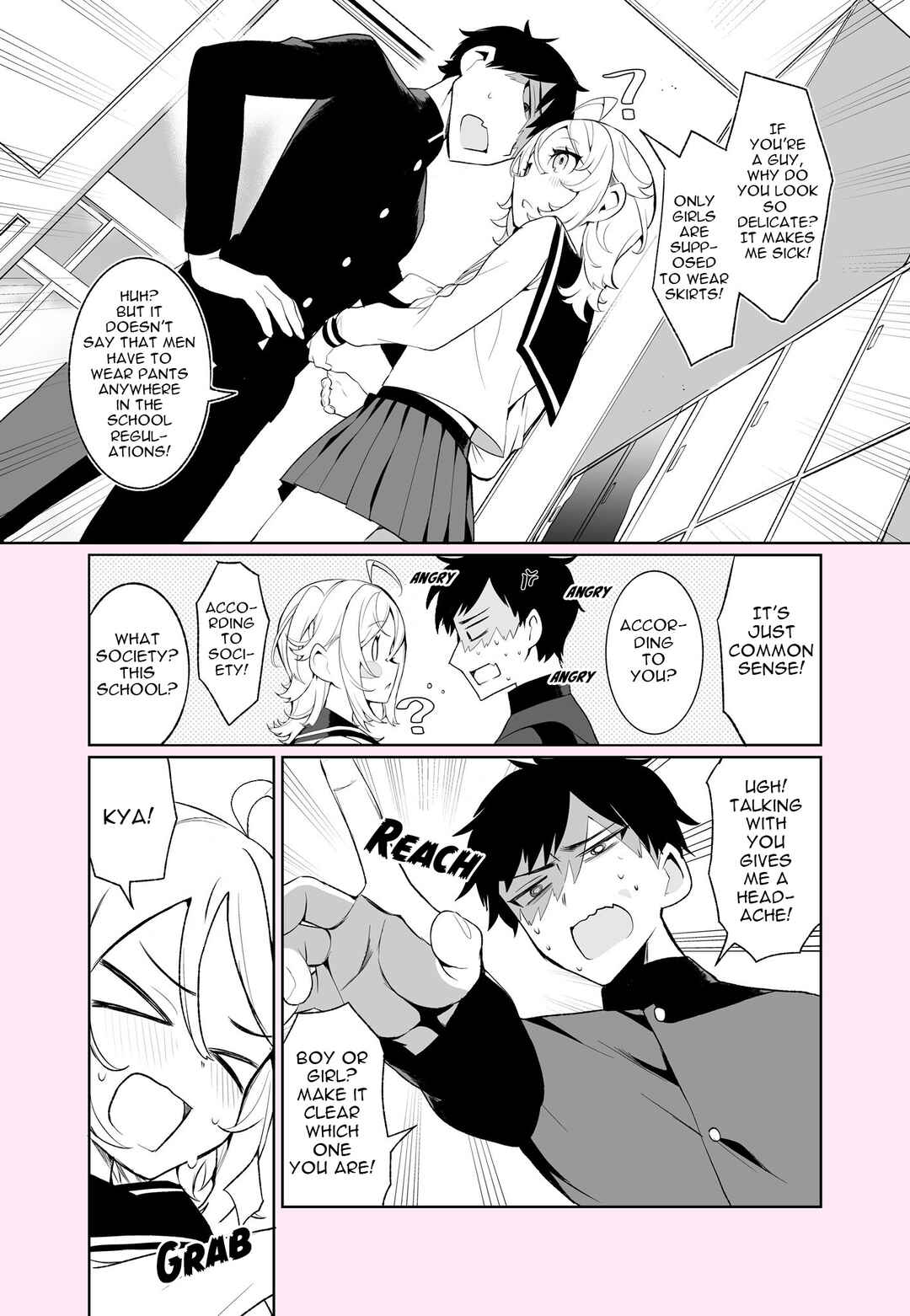 Page 3 Chapter 1 Seiheki wo Kuruwaseru, Otokonoko Musume Tenkousei ga Arawareta!