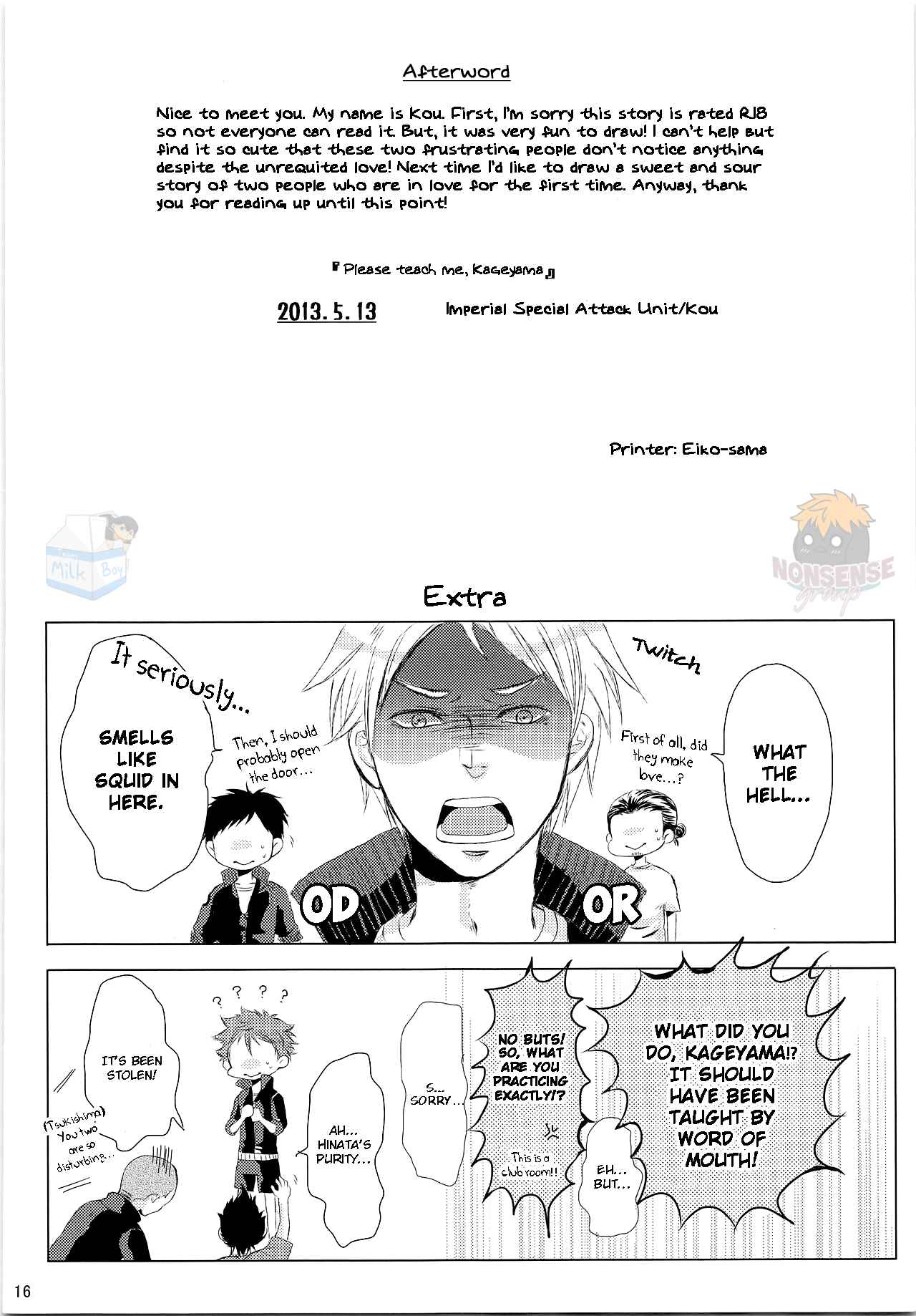 Page 18 Chapter Unknown_eb68 Haikyuu!! - Please Teach Me, Kageyama (Doujinshi)