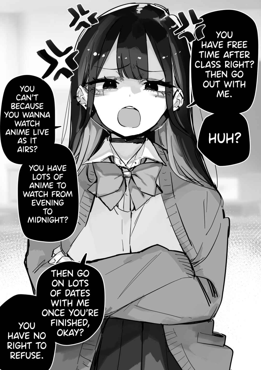 Page 1 Chapter 2 A Strict Gyaru to the Otaku