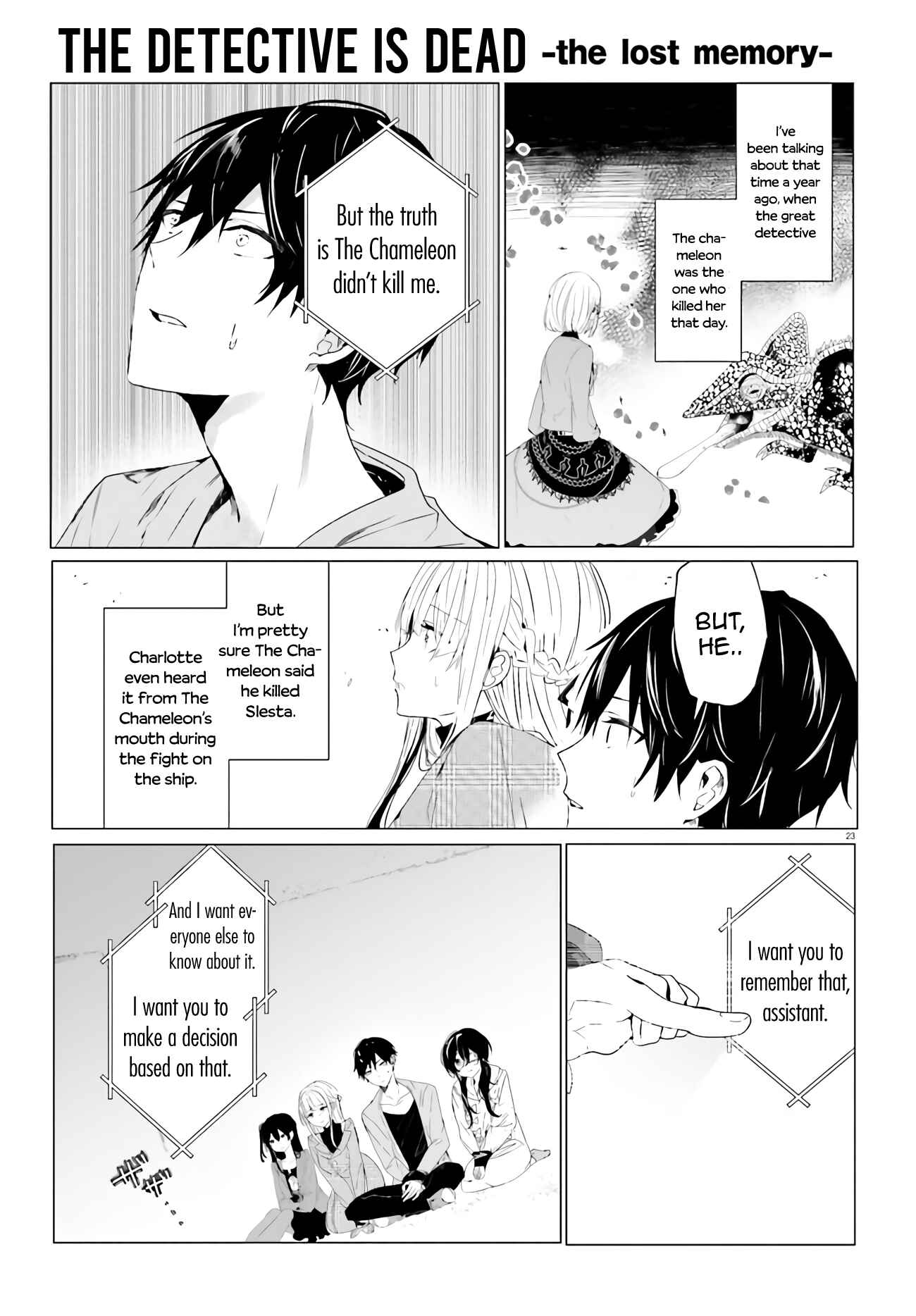 Page 23 Chapter 1 Tantei Wa Mou Shindeiru - The Lost Memory