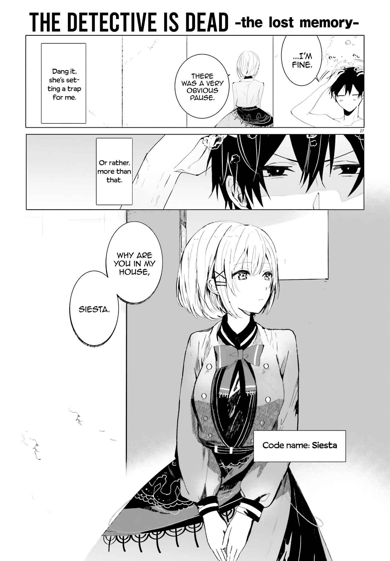 Page 27 Chapter 1 Tantei Wa Mou Shindeiru - The Lost Memory