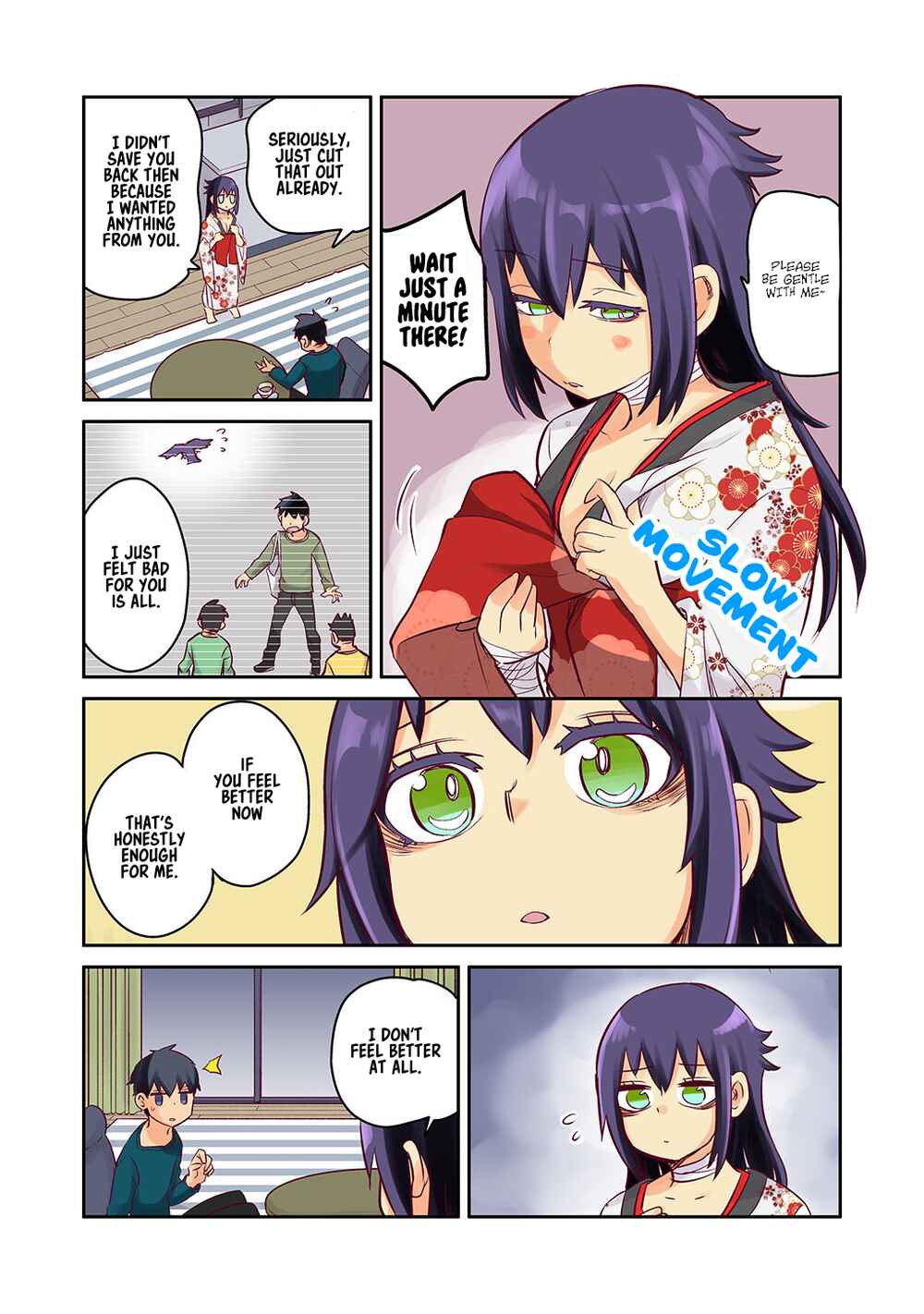 Page 3 Chapter 4 The crow I saved that one time, is just too clumsy for me