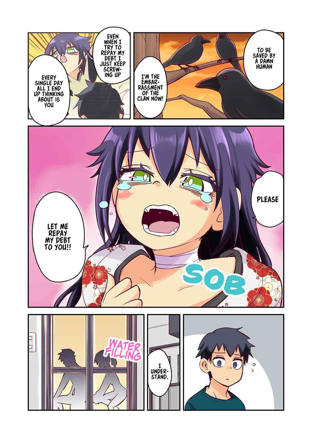 Page 4 Chapter 4 The crow I saved that one time, is just too clumsy for me