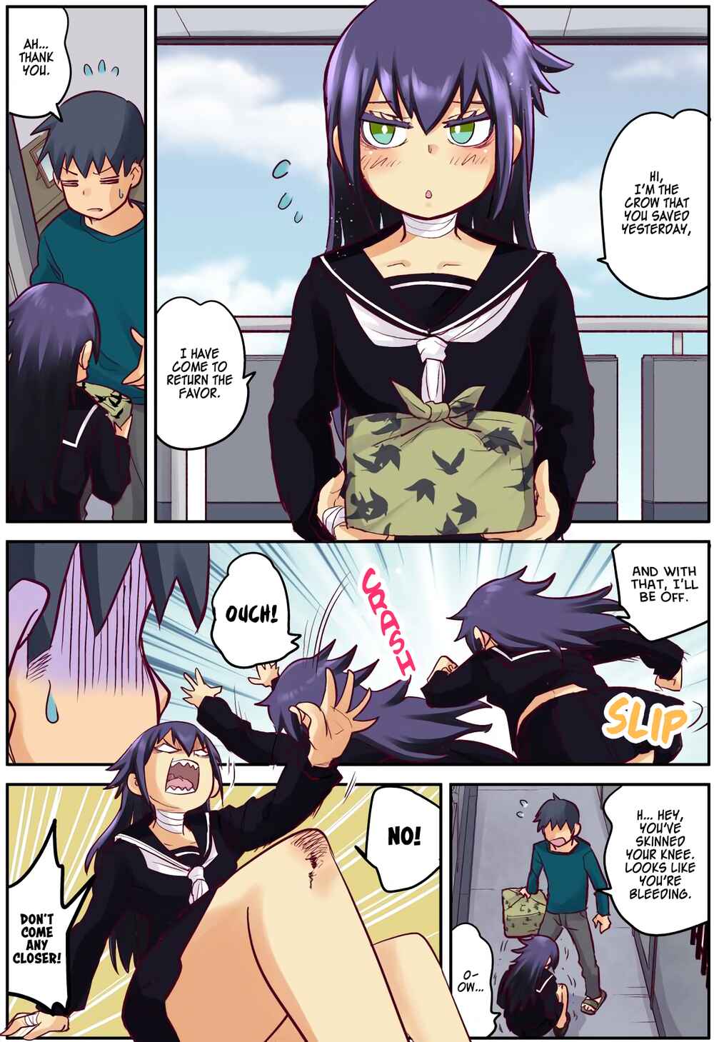 Page 2 Chapter 11 The crow I saved that one time, is just too clumsy for me