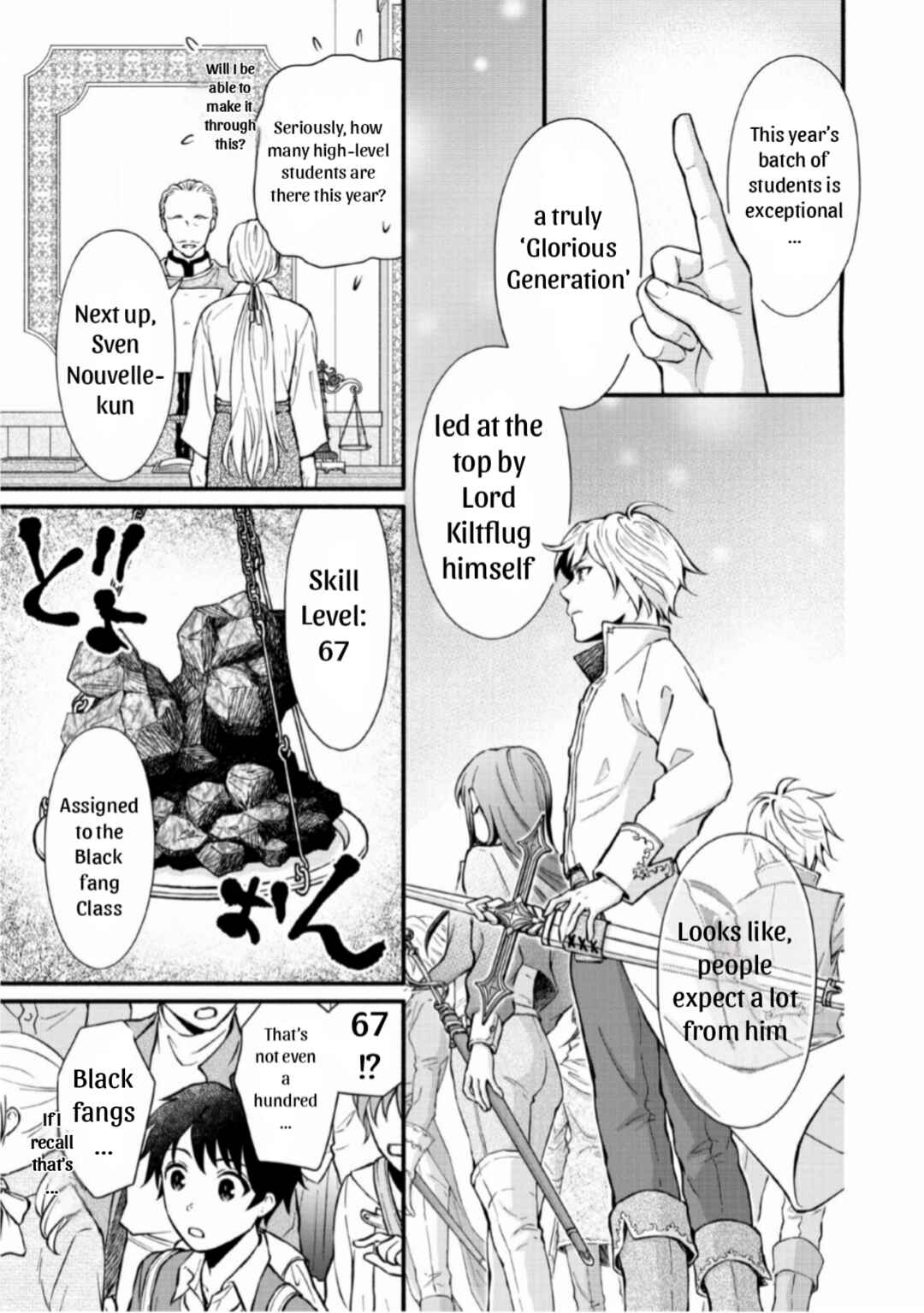 Page 17 Chapter 1 Gakuen Kishi no Level Up! Level 1000 Koe no Tenseisha, Ochikobore Class ni Nyuugaku. Soshite,