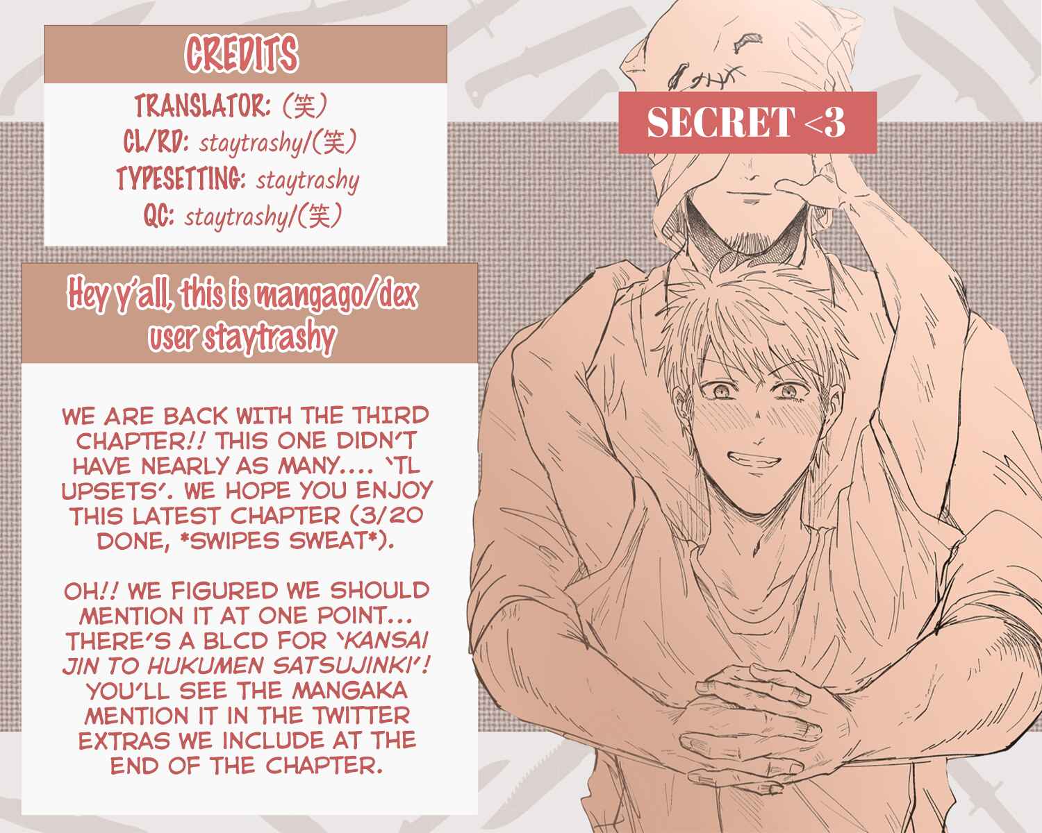 Page 1 Chapter 3 Kansai Jin to Hukumen Satsujinki