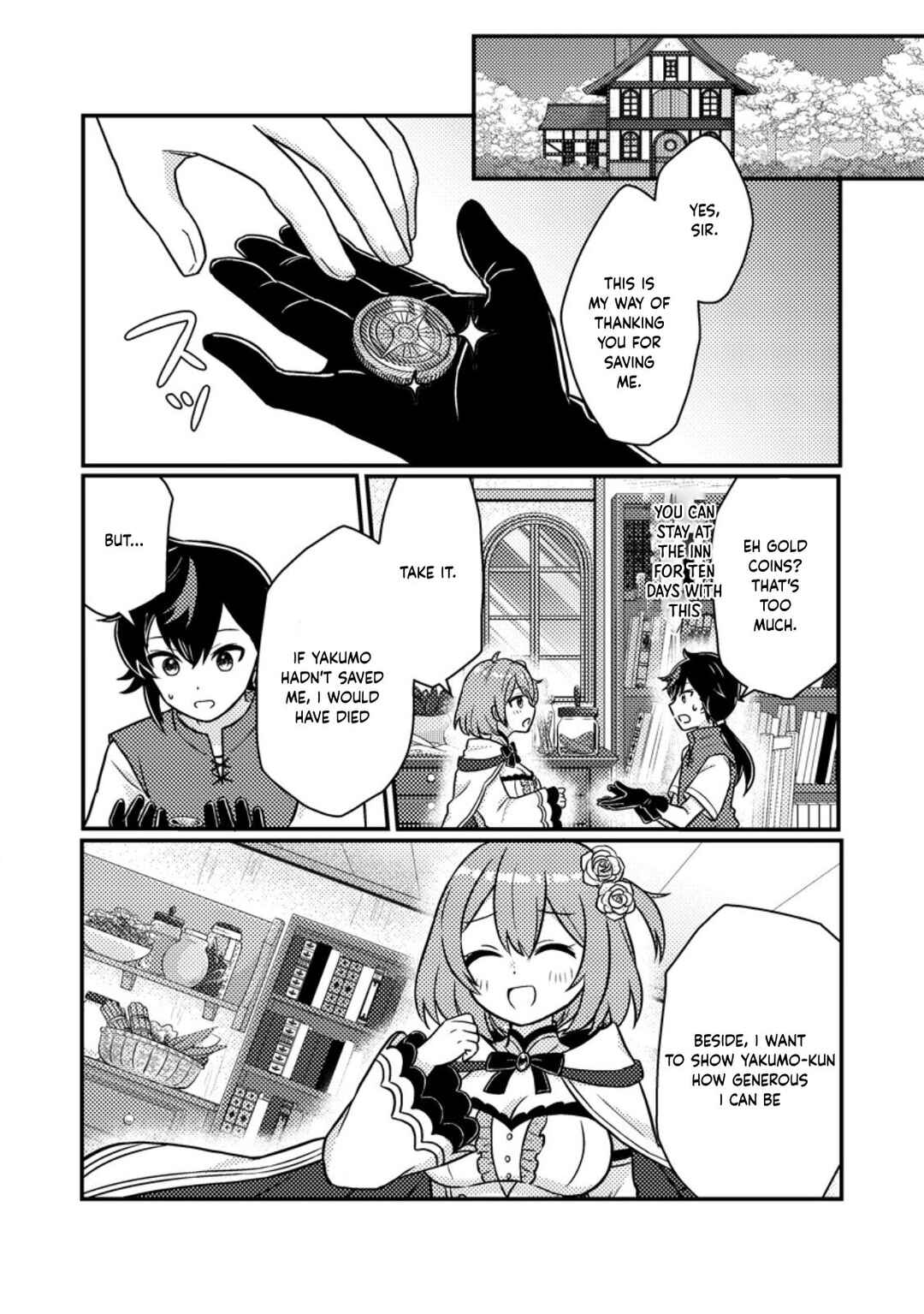 Page 10 Chapter 2.2 Zako Skill to Tsuihou Sareta Kami Tsukai, Shin no Chikara ga Kakuseishi Sekai Saikyou ni ~Sekai de Boku Dake Unique Skill wo Futatsu Motteta node Shin no Nakama to Nariagaru~