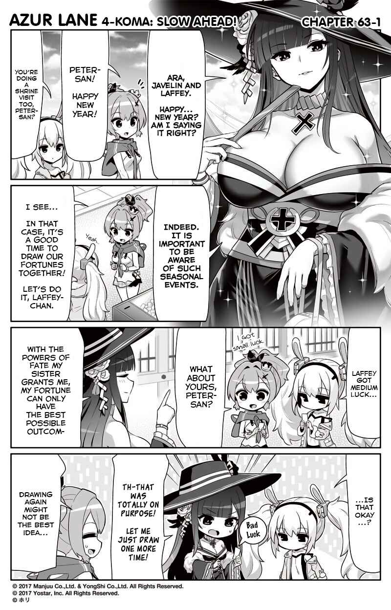 Page 1 Chapter 63 Azur Lane: Bisoku Zensin!