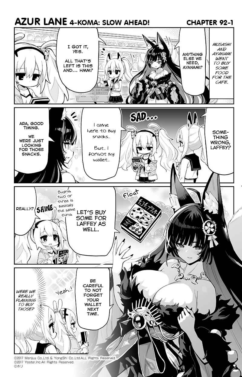 Page 1 Chapter 92 Azur Lane: Bisoku Zensin!