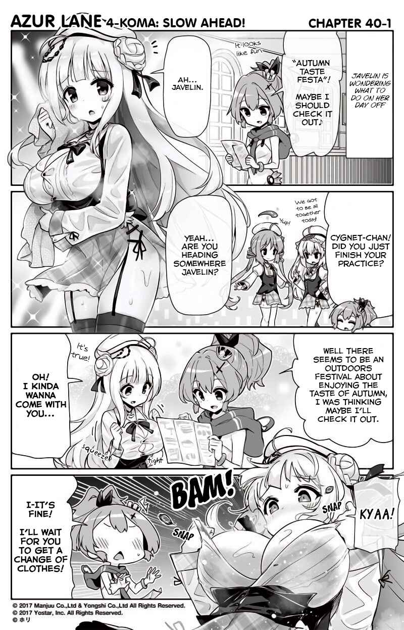 Page 1 Chapter 40 Azur Lane: Bisoku Zensin!
