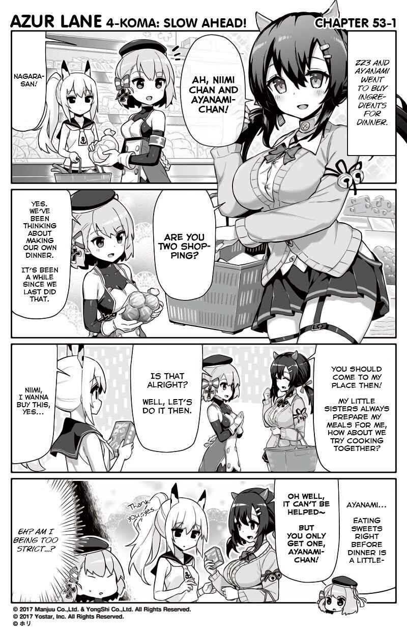 Page 1 Chapter 53 Azur Lane: Bisoku Zensin!
