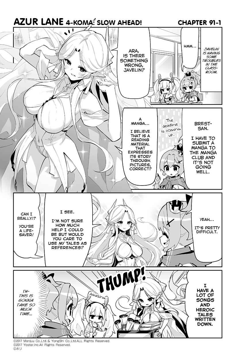 Page 1 Chapter 91 Azur Lane: Bisoku Zensin!