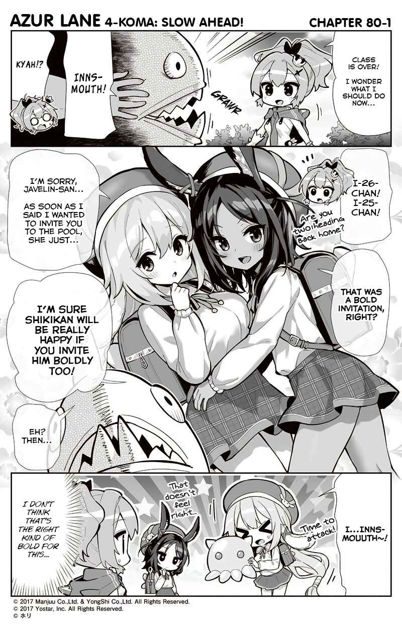 Page 1 Chapter 80 Azur Lane: Bisoku Zensin!