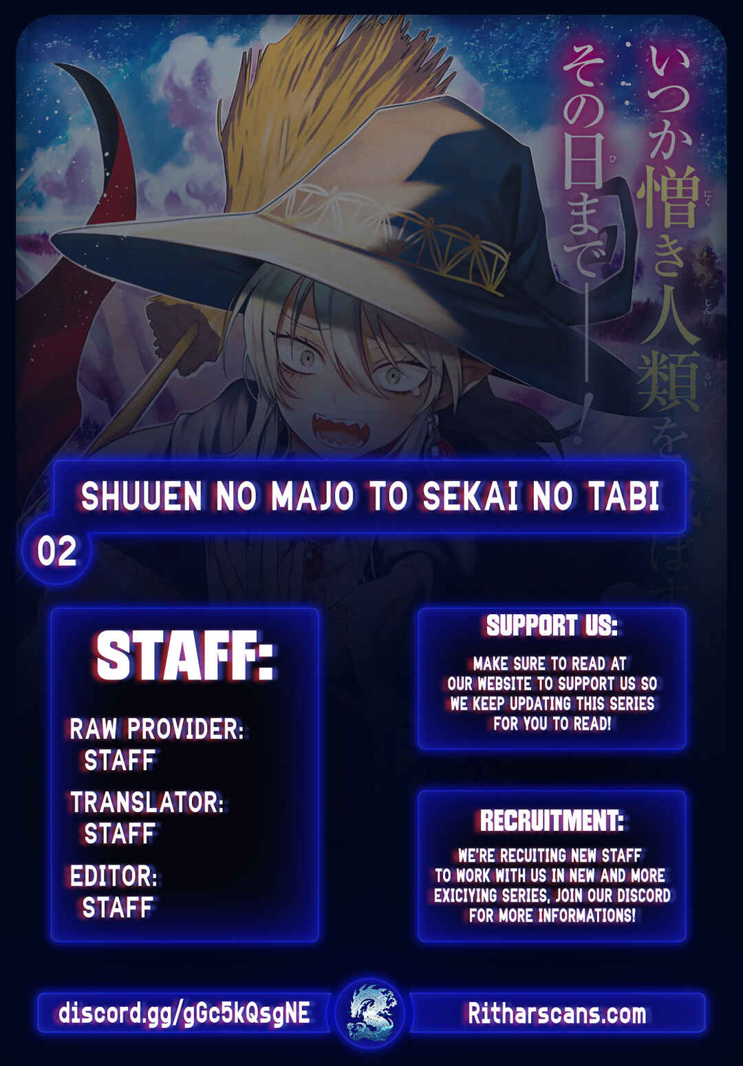 Page 1 Chapter 2 Shuuen no Majo to Sekai no Tabi