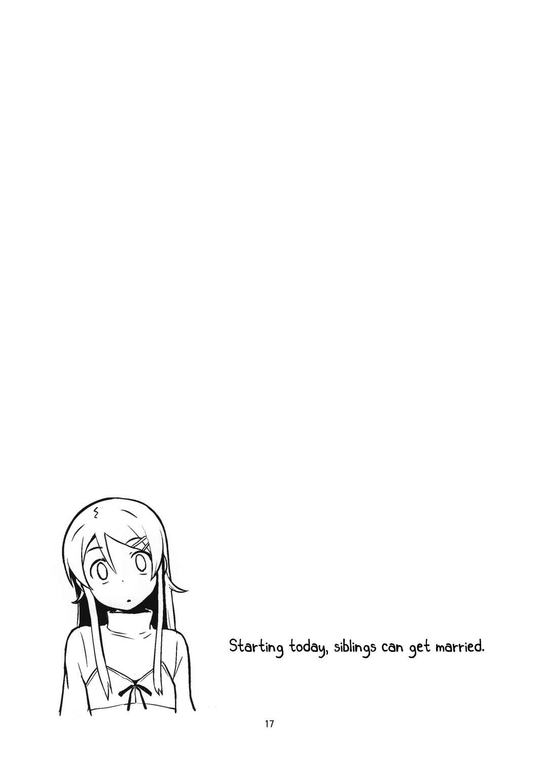 Page 17 Chapter Unknown_baa6 Ore no Imouto ga Konna ni Kawaii Wake ga Nai - Starting Today, Siblings Can Get Married (Doujinshi)