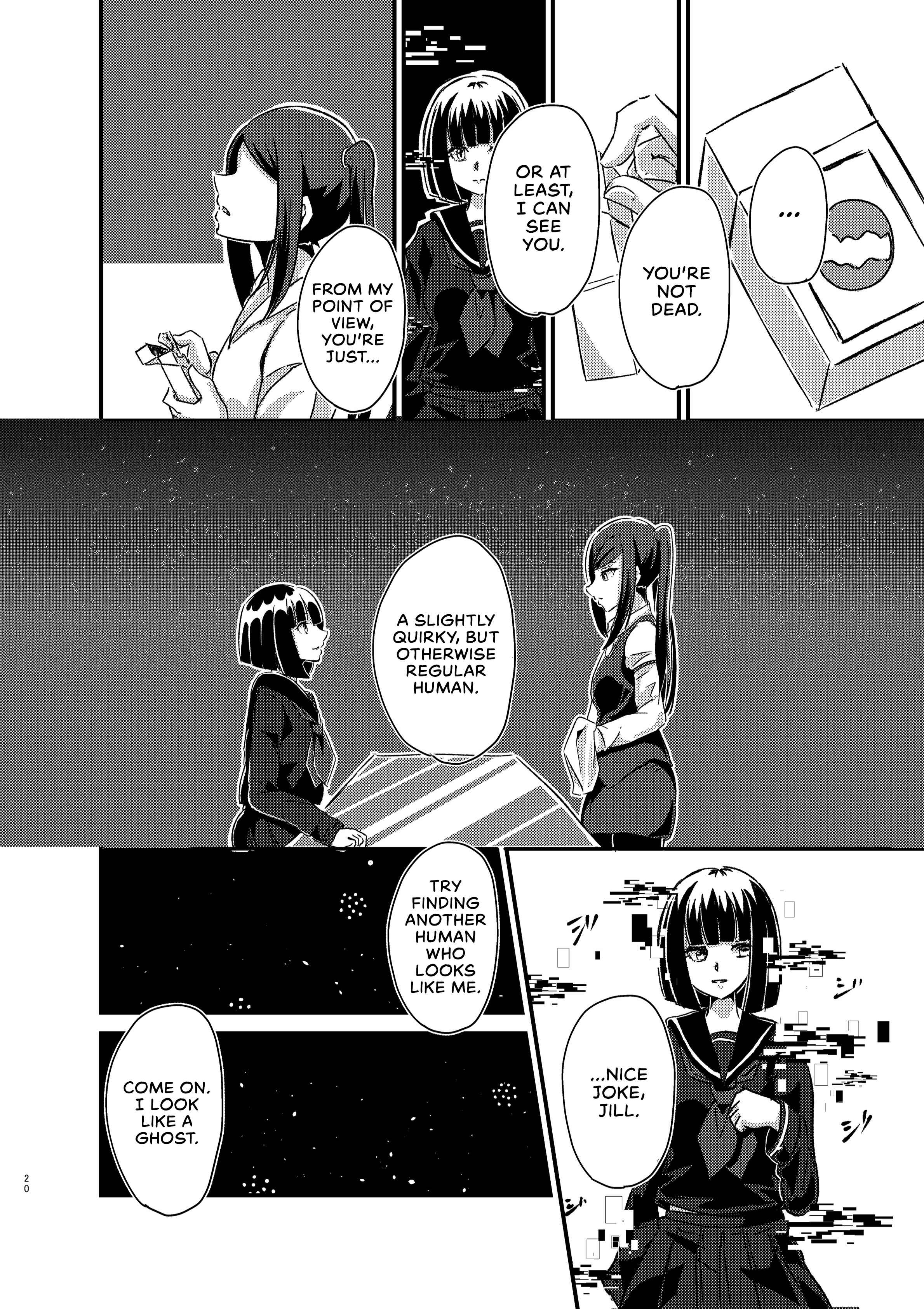 Page 19 Chapter Unknown_5daf VA-11 HALL-A - The Ghost Girl Laughs With Her Eyes (Doujinshi)