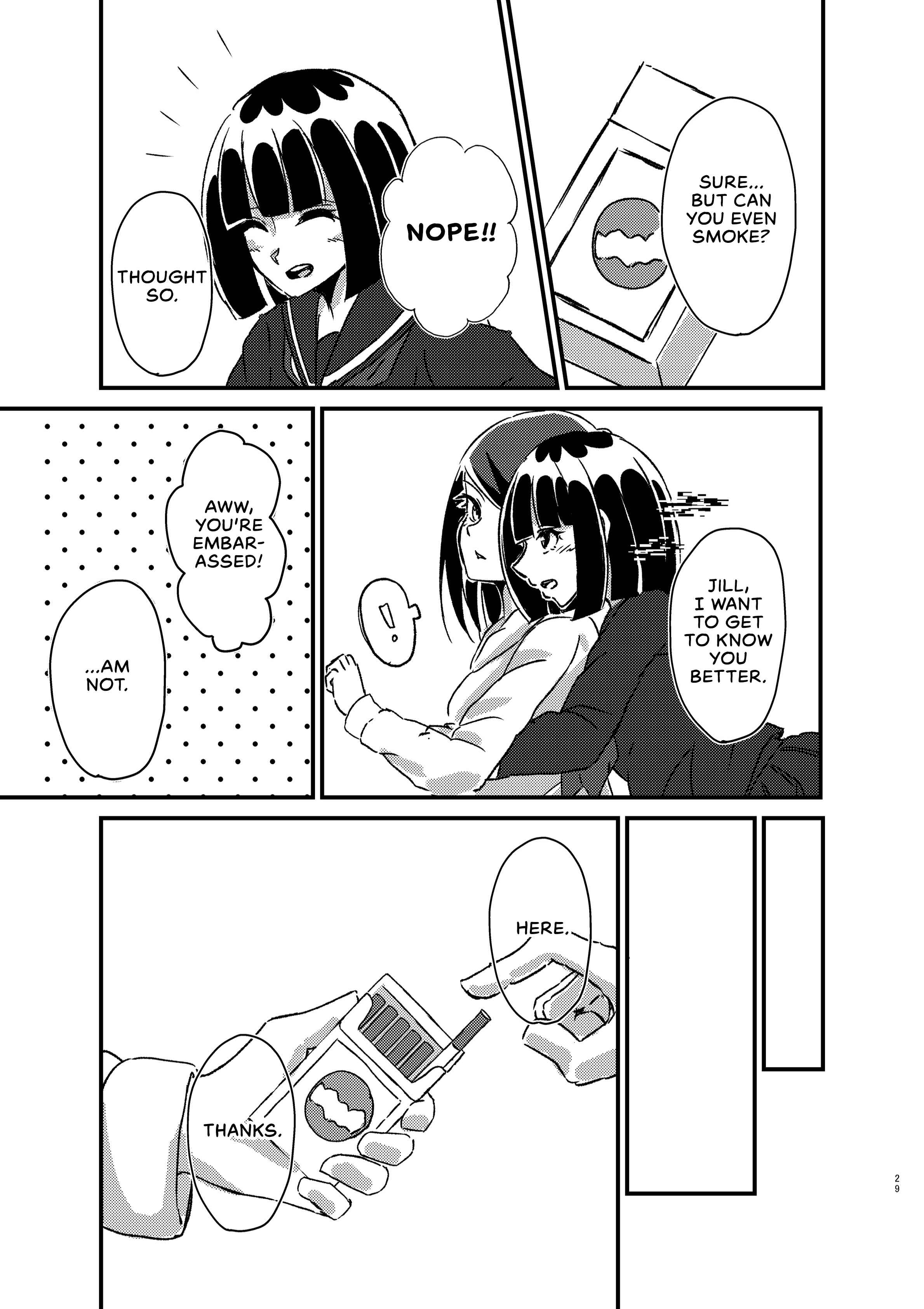 Page 28 Chapter Unknown_5daf VA-11 HALL-A - The Ghost Girl Laughs With Her Eyes (Doujinshi)
