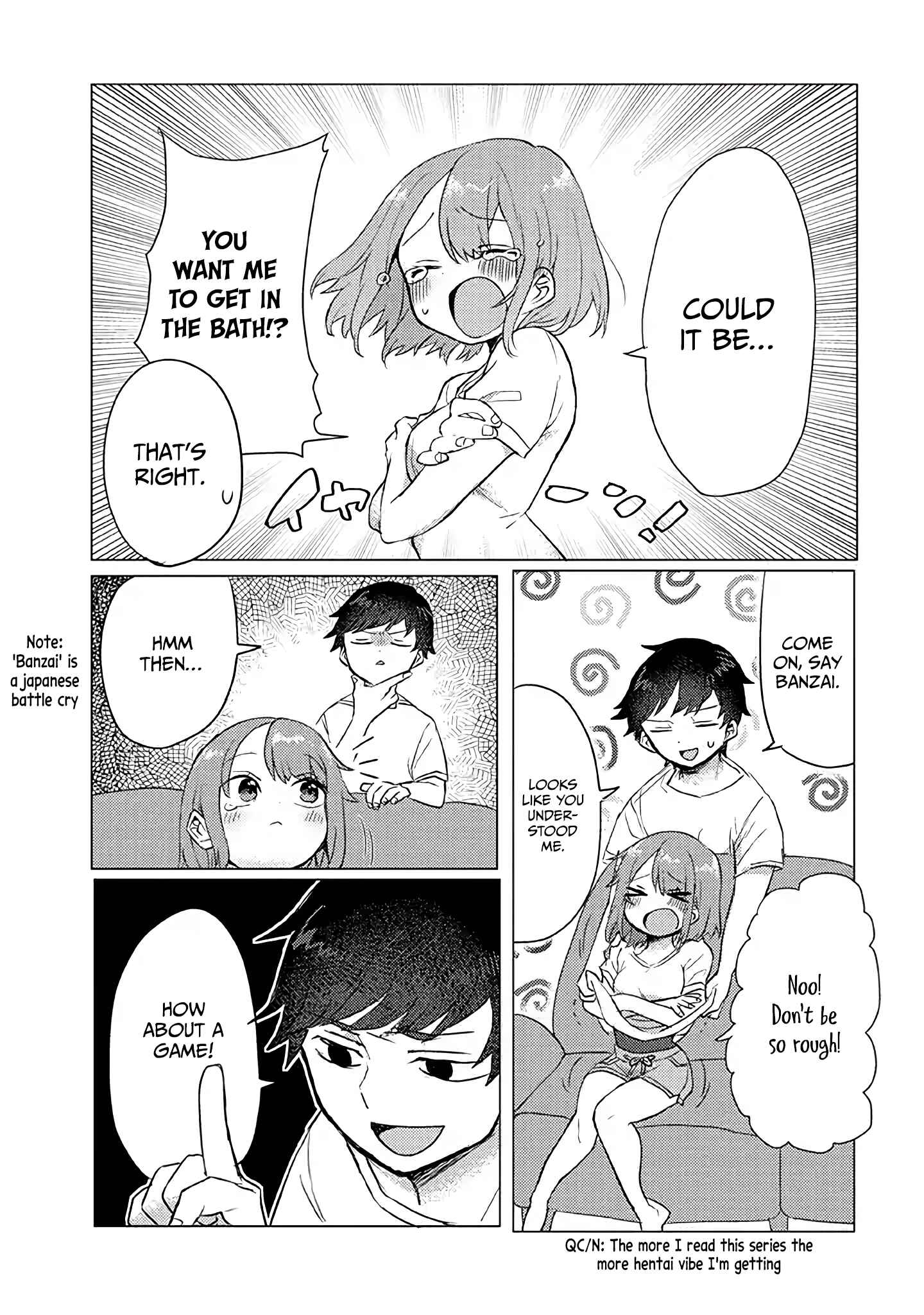 Page 4 Chapter 9 Zettai ni Furo ni Hairitakunai Kanojo VS Zettai ni Furo ni Iretai Kareshi