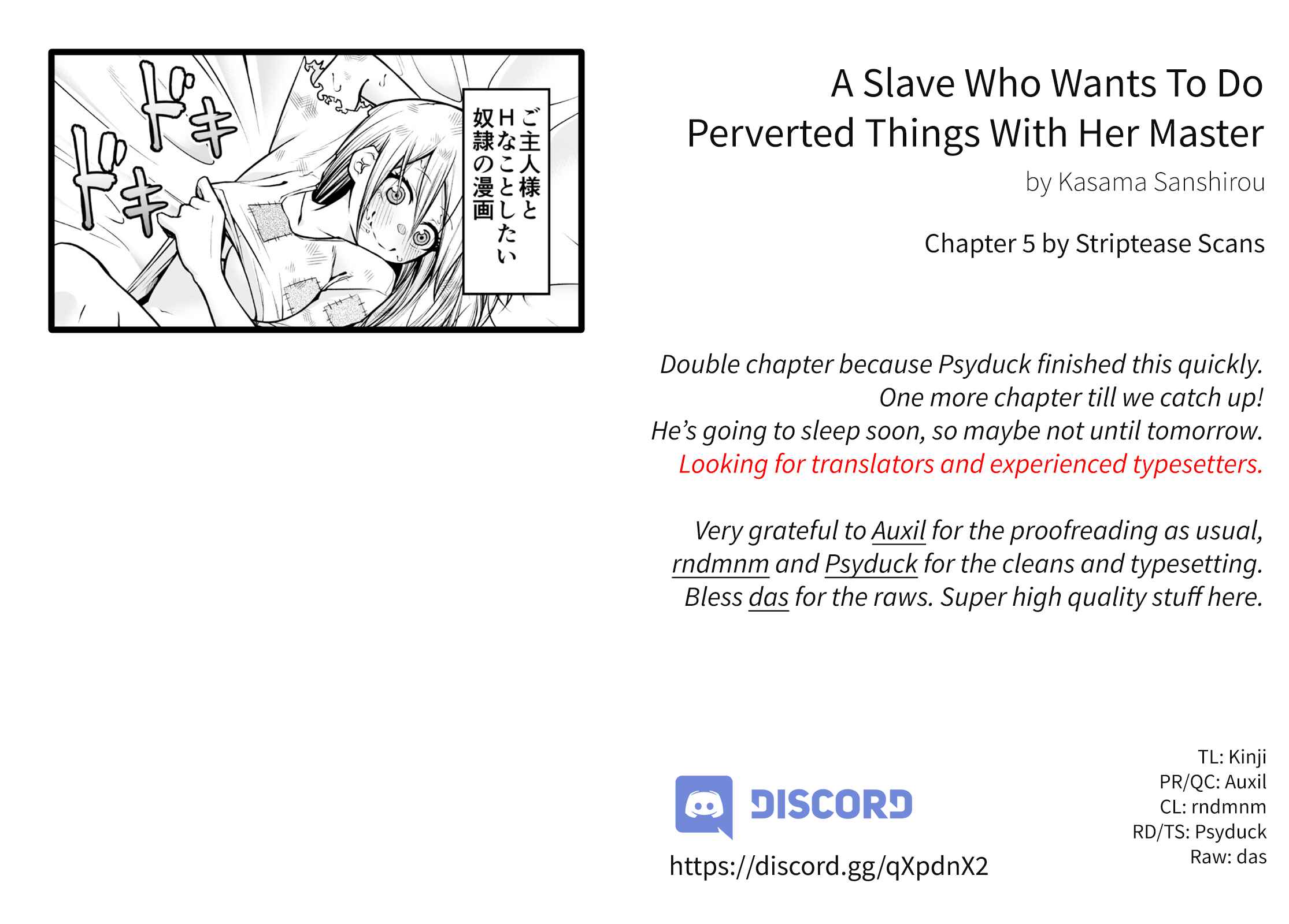 Page 1 Chapter 5 A Slave Who Wants to Do Perverted Things With Her Master
