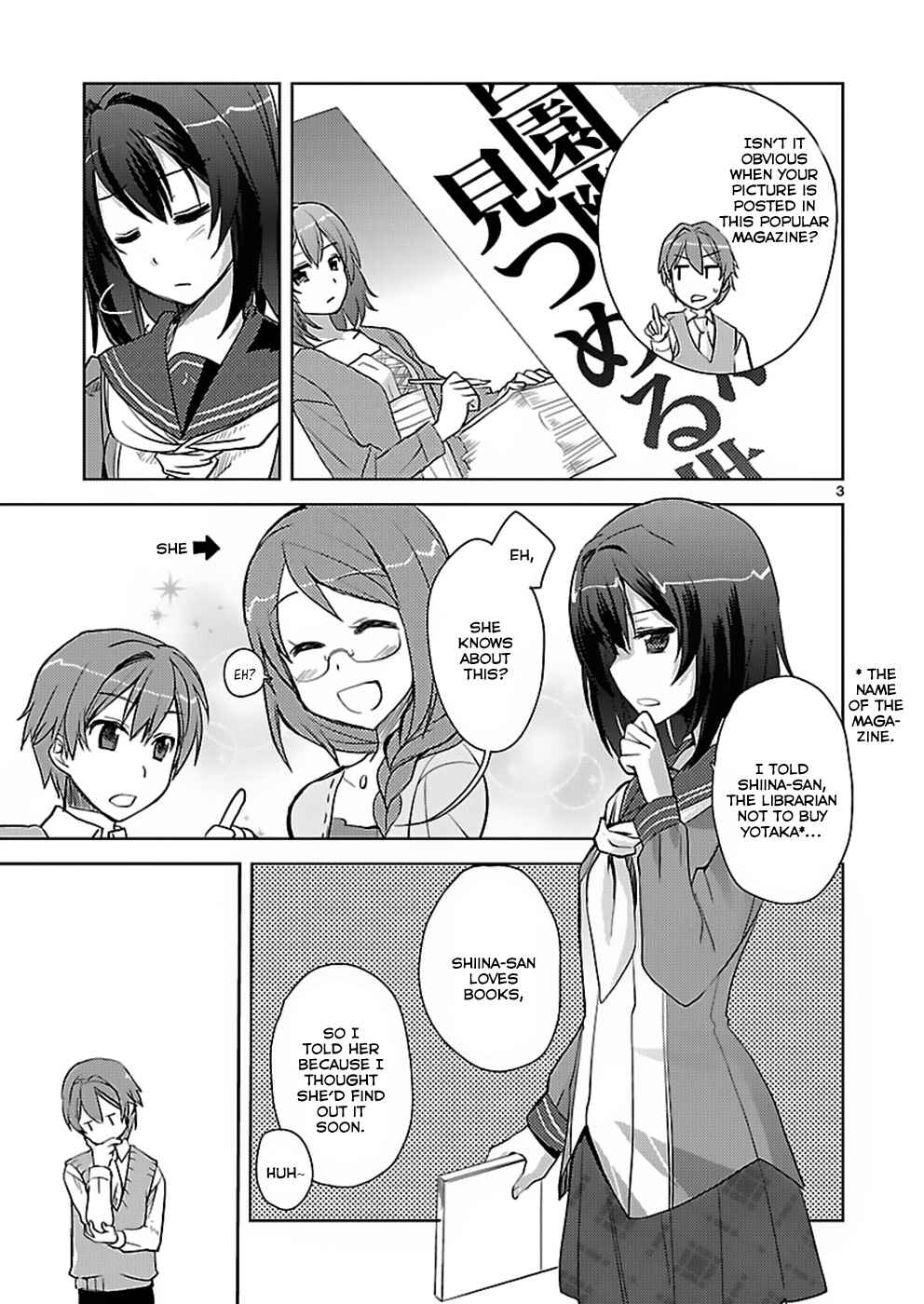Page 3 Chapter 3 Shinonome Yuuko loves short stories