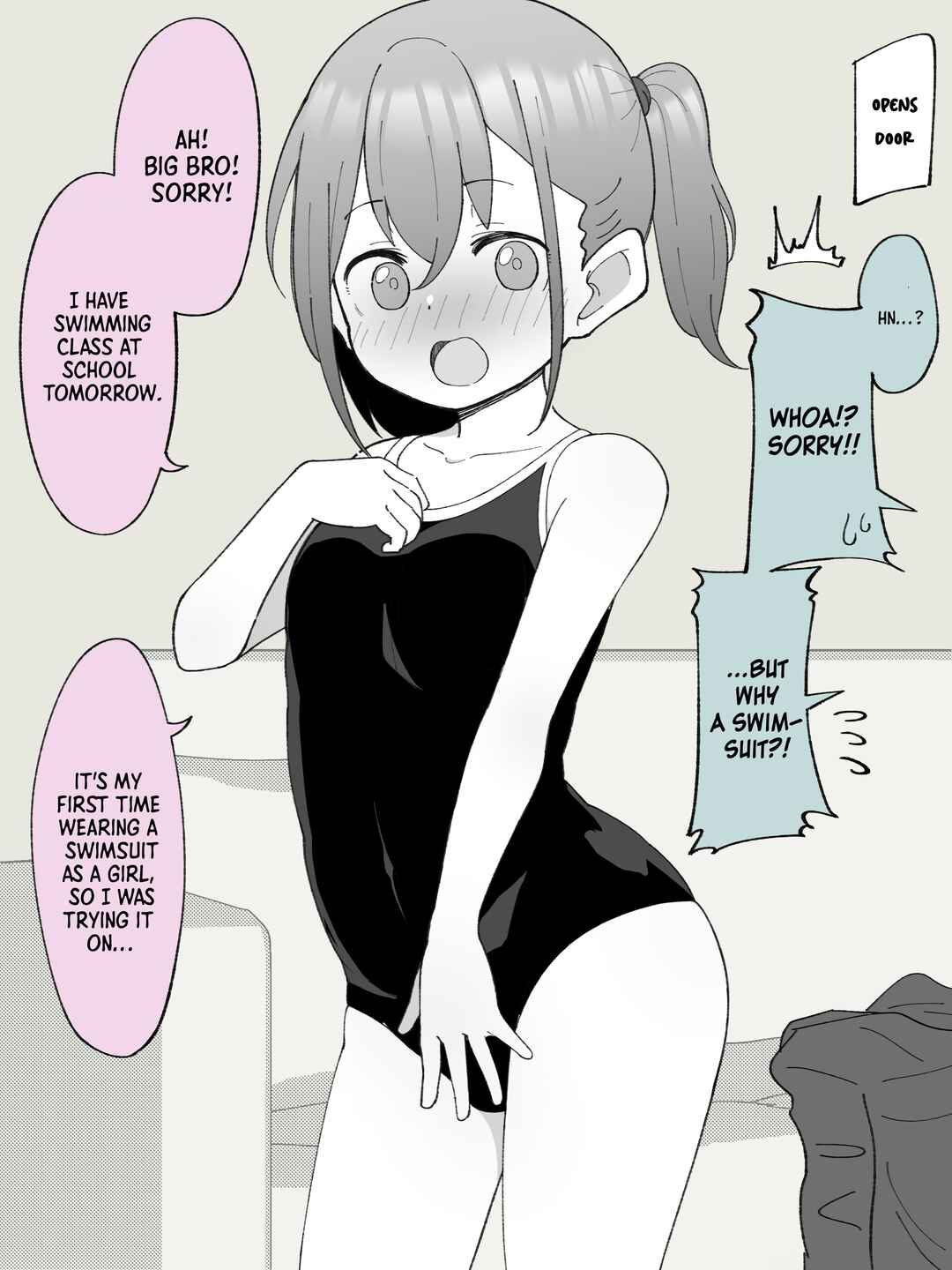 Page 1 Chapter 22 How the Little Brother Who Turned Into a Girl Became His Big Brothers Girlfriend