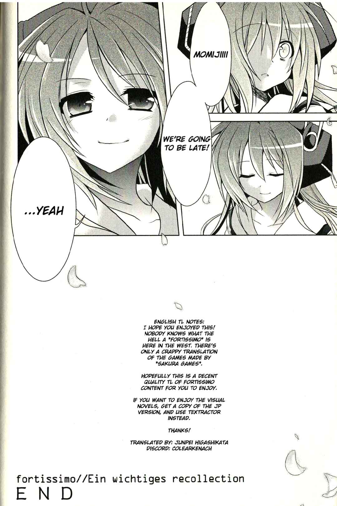 Page 36 Chapter 4 fortissimo//Ein Wichtiges Recollection
