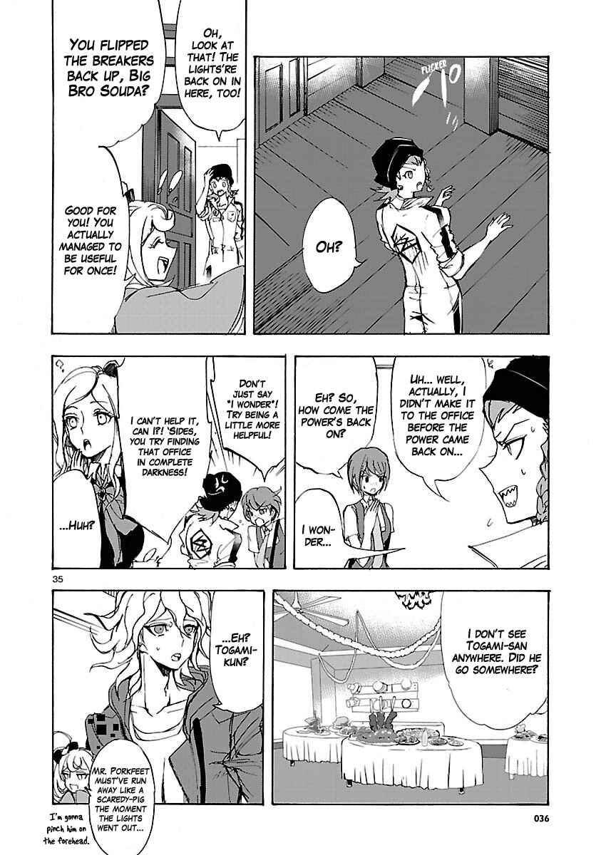 Page 35 Chapter 1 Super Danganronpa 2 - Zetsubouteki Ingaritsu no Naka no Souda Kazuichi