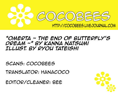 Page 1 Chapter 4 Omerta: Kochou no Yume no Hate