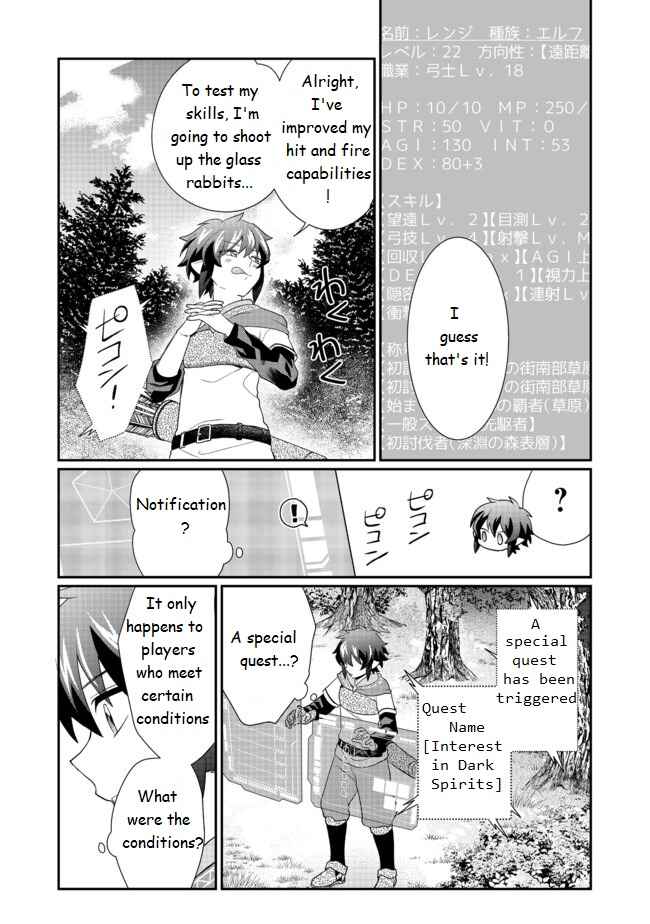 Page 22 Chapter 3.2 Fuguushoku no Yumizukai Dakedo Nantoka Bunan ni Yattemasu
