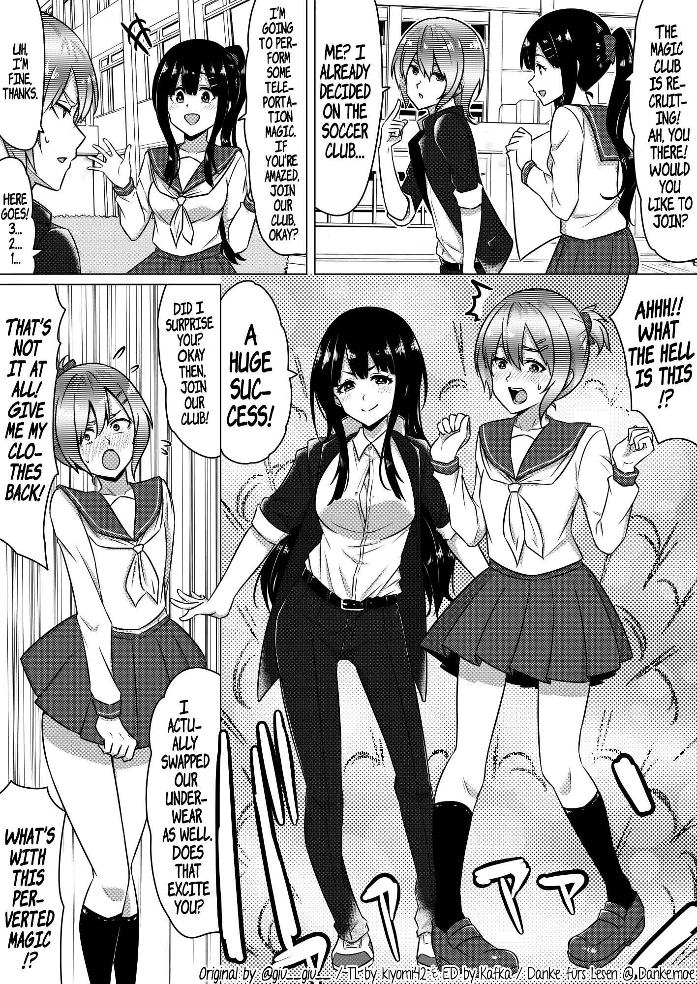 Page 1 Chapter 0 A Club Recruitment Magic Trick