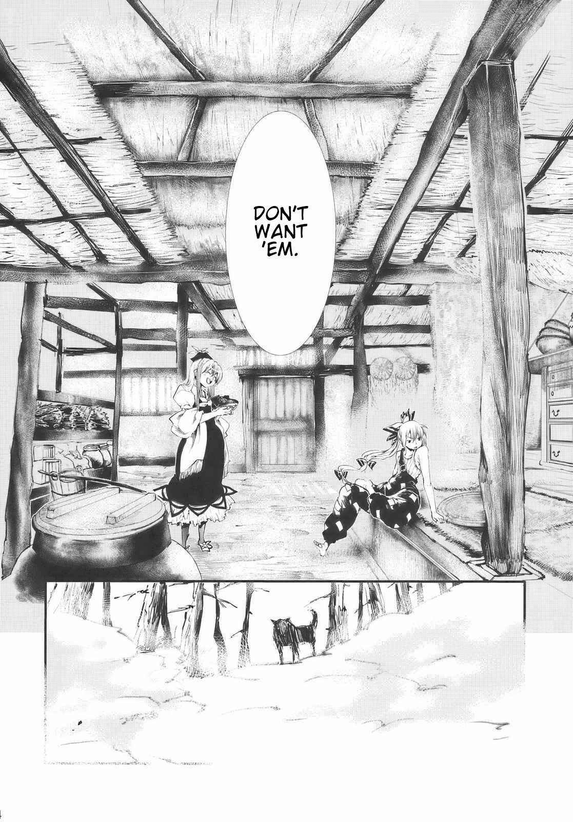 Page 4 Chapter Unknown_1ac2 Touhou - Hadashi no Mokou (Doujinshi)