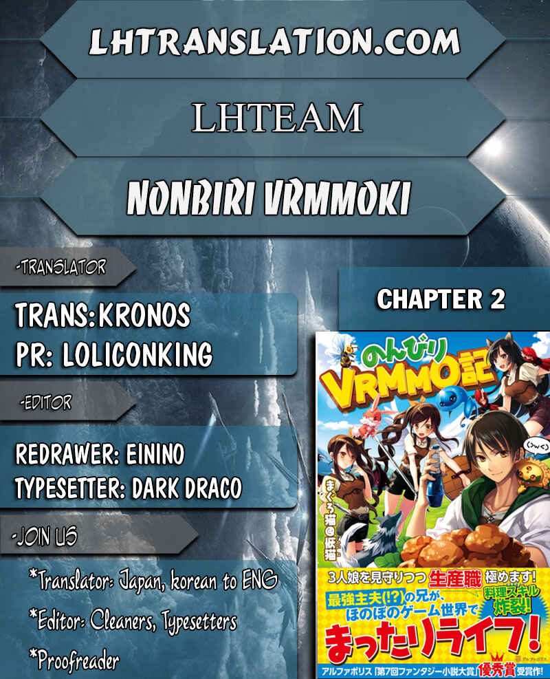 Page 1 Chapter 2 Nonbiri VRMMO-ki