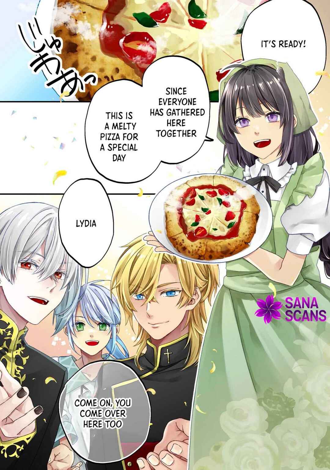 Page 1 Chapter 1 Taishu Shokudo Akuyaku Reijo Konyaku Hakisareta Node Shokudo o Hiraitara Yashinoryoku Ga Kaikashimashita