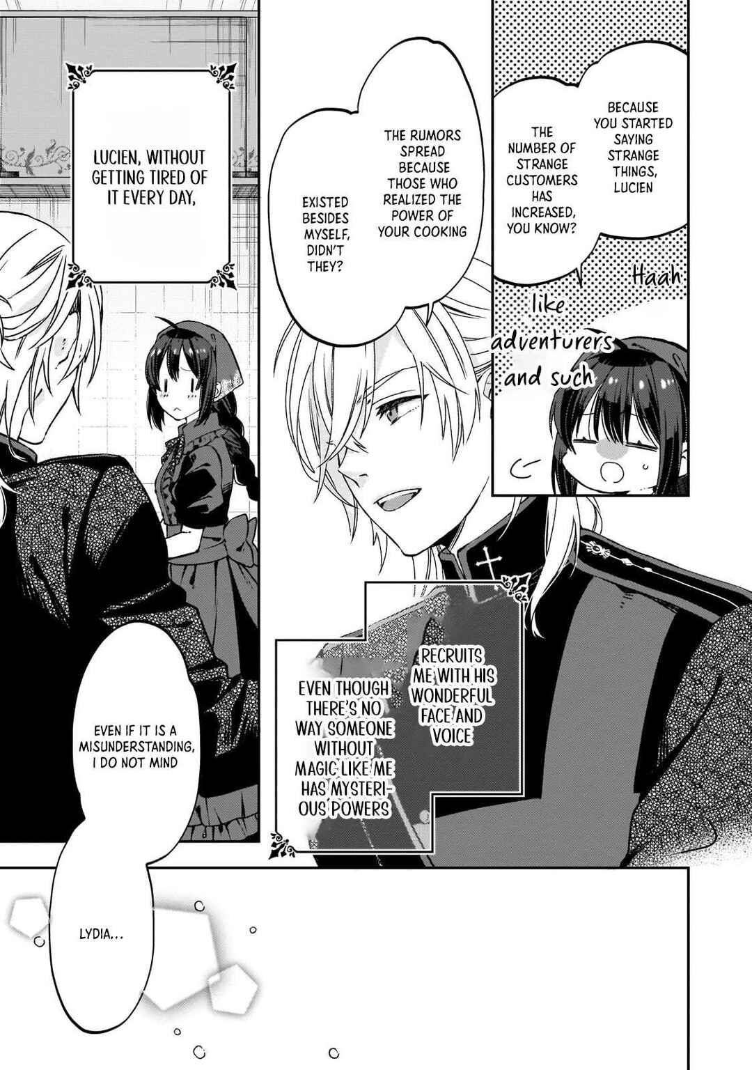 Page 27 Chapter 1 Taishu Shokudo Akuyaku Reijo Konyaku Hakisareta Node Shokudo o Hiraitara Yashinoryoku Ga Kaikashimashita