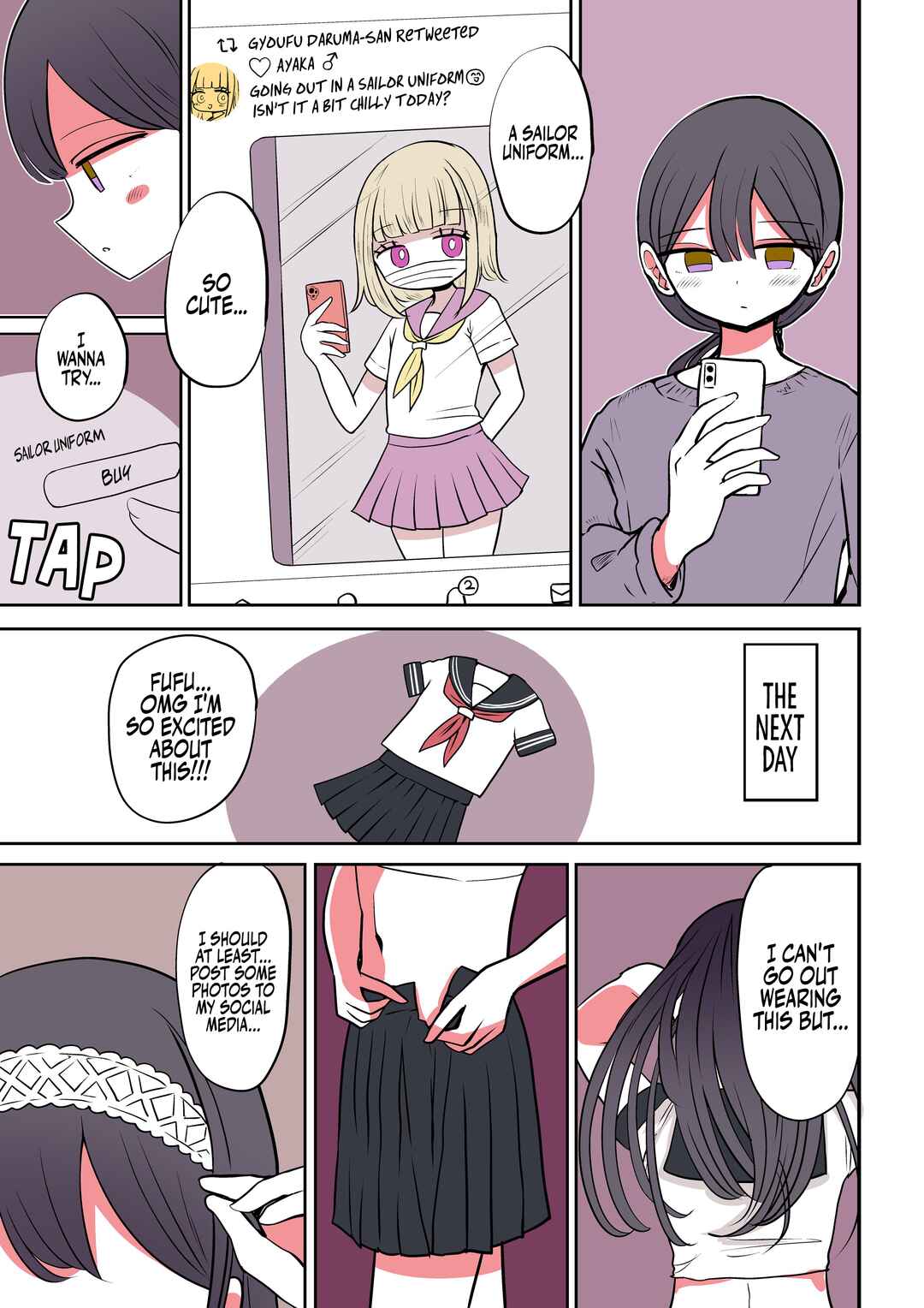 Page 1 Chapter 3 Weak-spirited Tall Crossdressing Boy