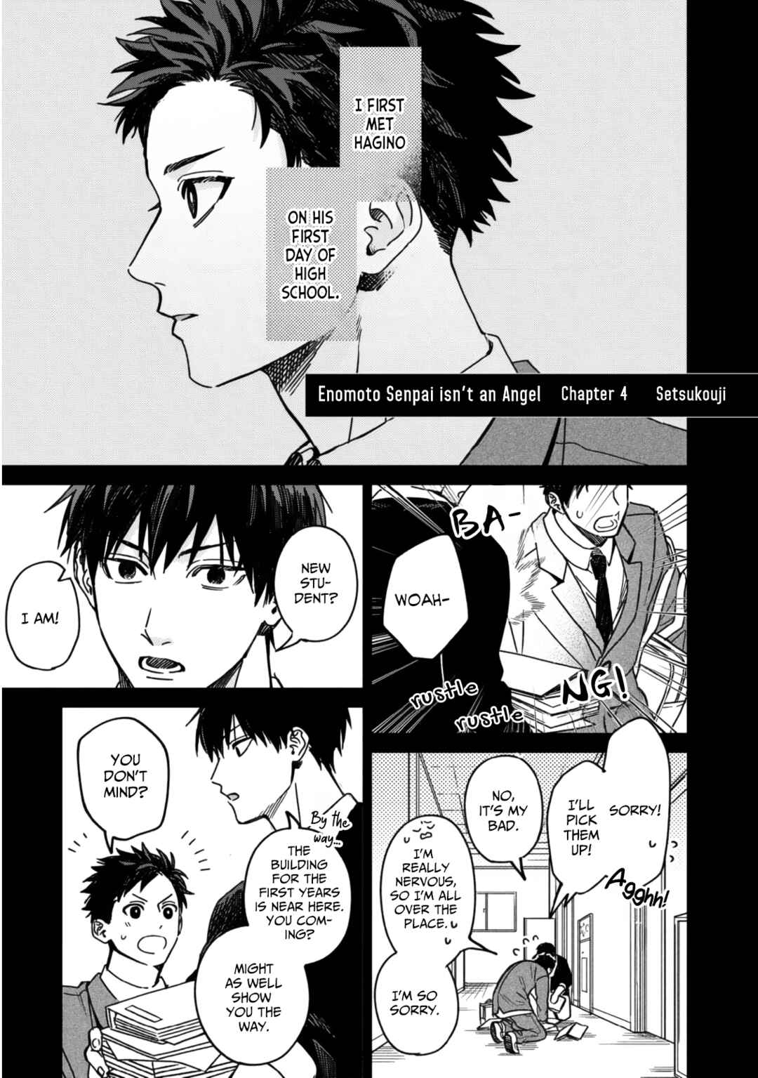 Page 1 Chapter 4 Enomoto-senpai wa Tenshi Nanka Janai