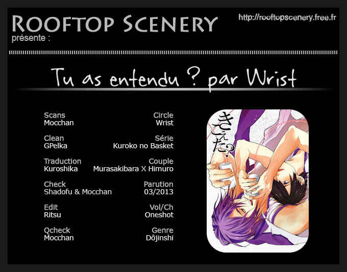 Page 29 Chapter Unknown_aee9 Kuroko no Basket - Did You Hear? (Doujinshi)