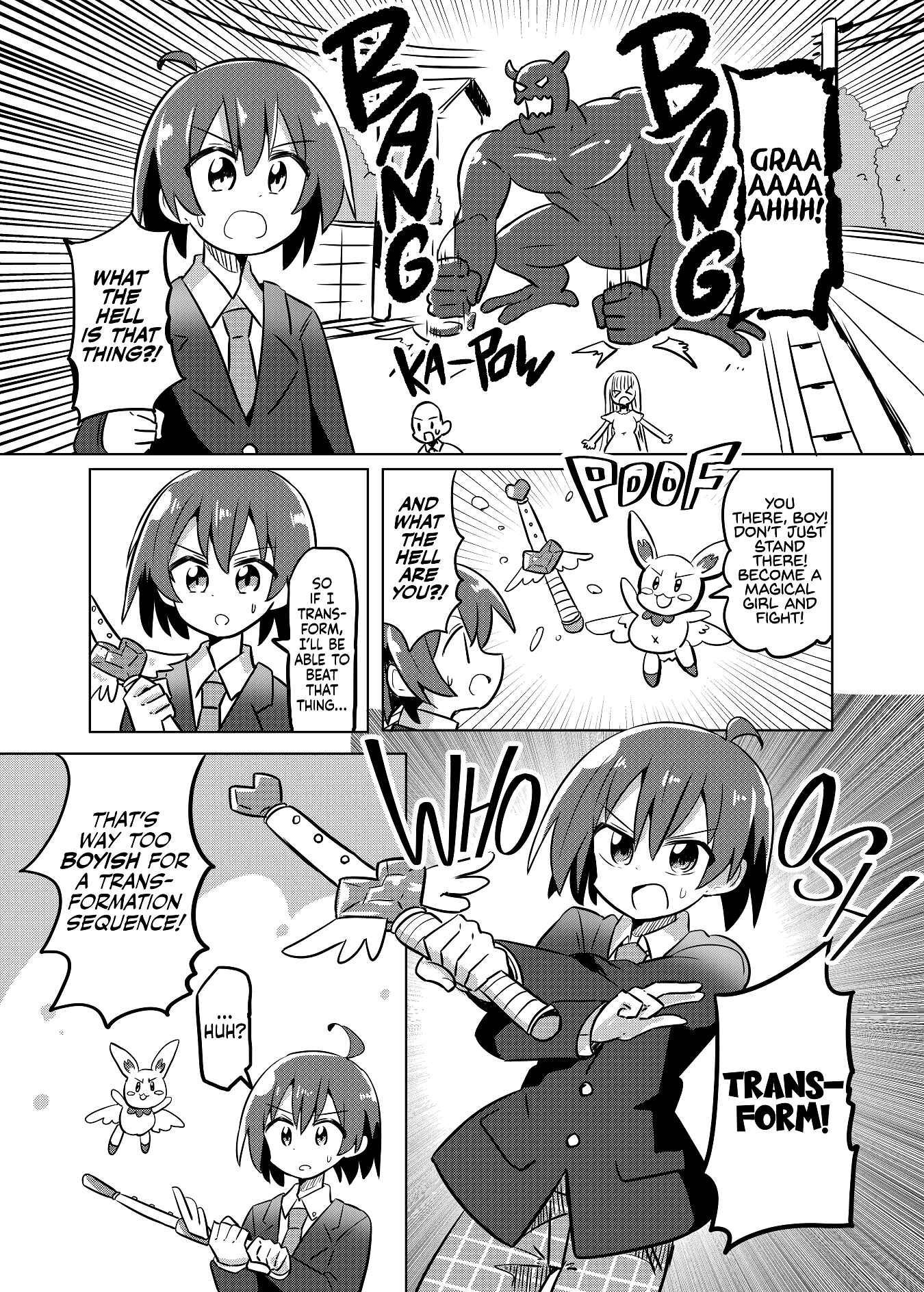 Page 1 Chapter Unknown_bae7 Kawaiku Tatakawanaito Jitsuryoku ga Hakki Dekinai TS Mahou Shoujo no Manga